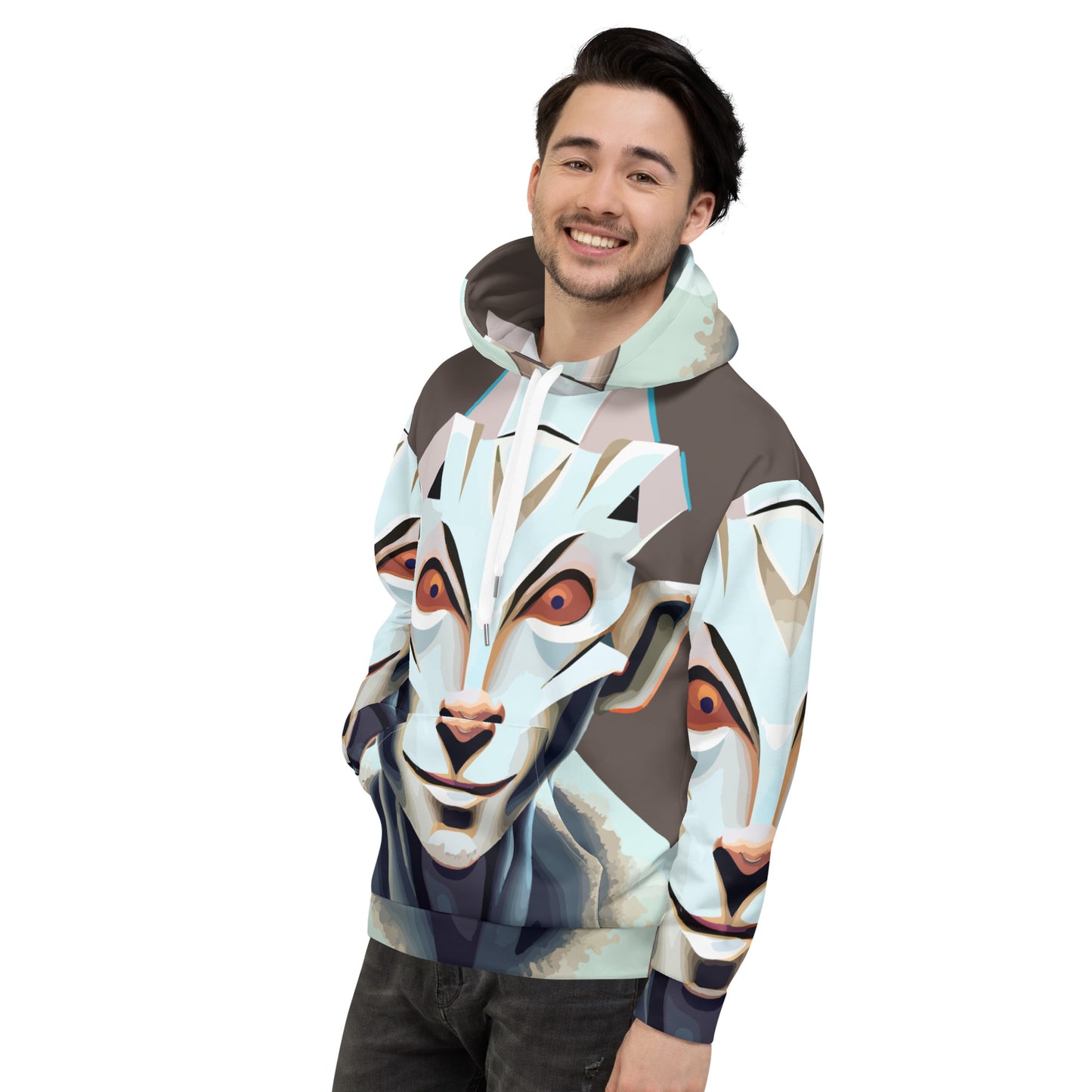 Unisex Hoodie Kukloso Space Faces No 3 - Free Shipping
