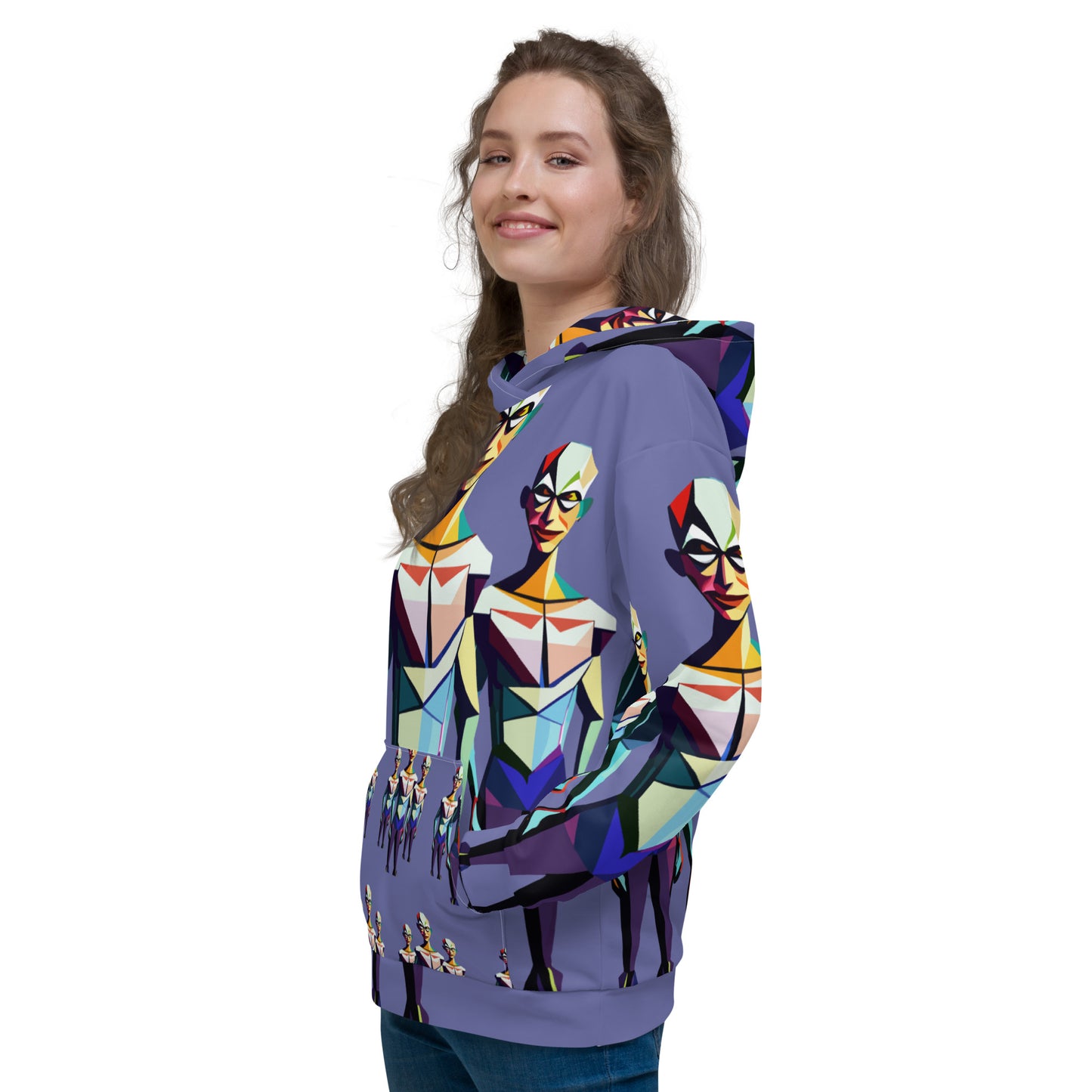 Unisex Hoodie Kukloso Space Faces No 2 - Free Shipping