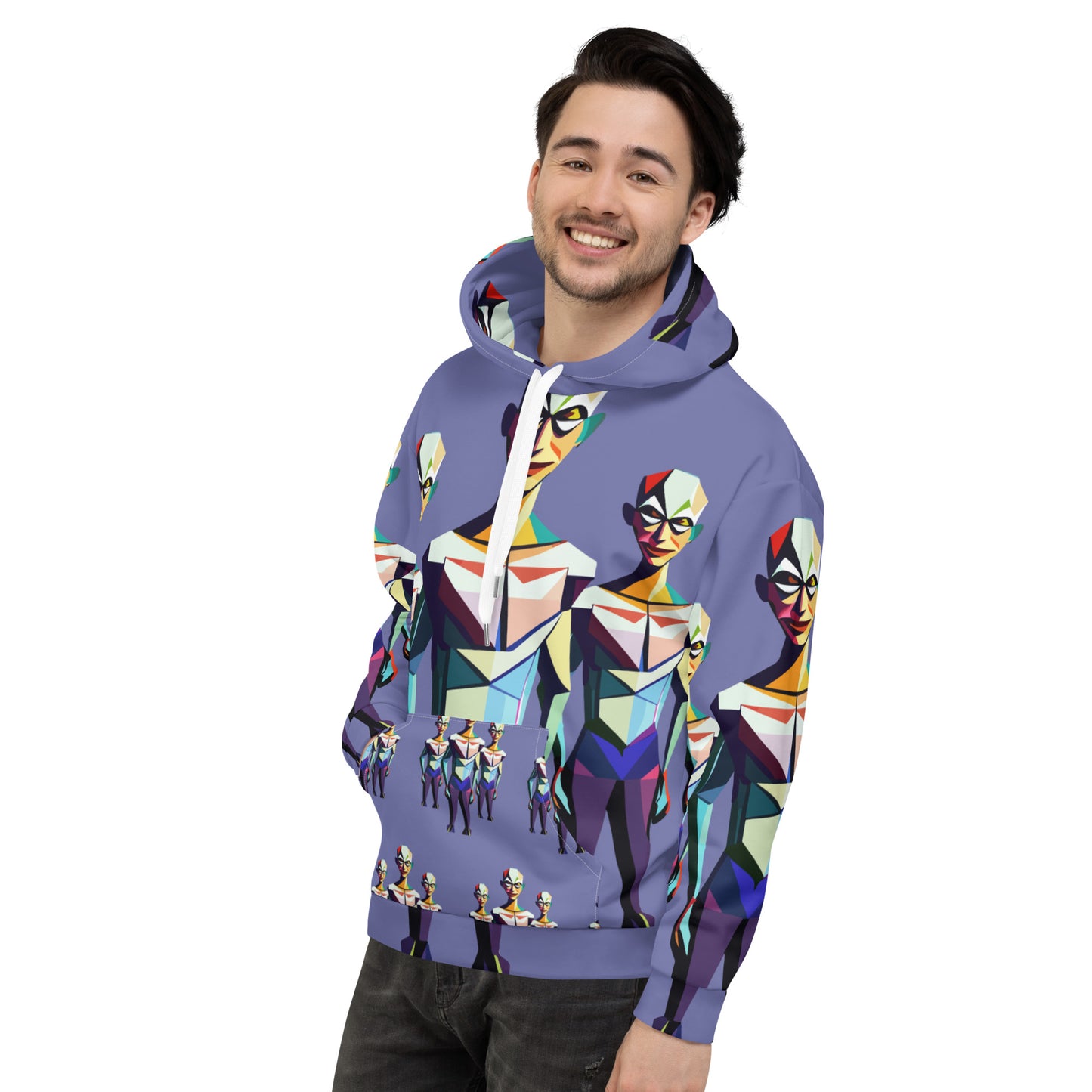 Unisex Hoodie Kukloso Space Faces No 2 - Free Shipping