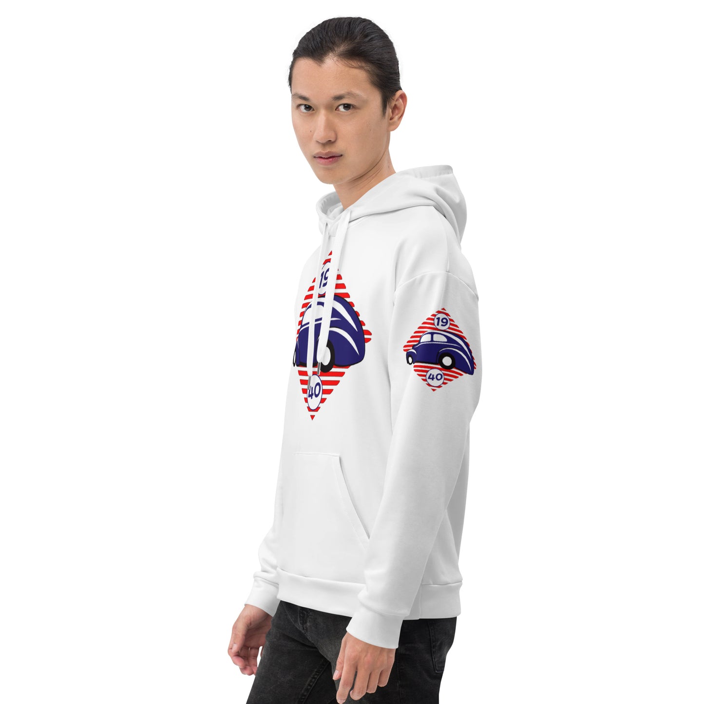 Unisex Hoodie Kukloso 1940 Hot Rods Red Diamond - Free Shipping