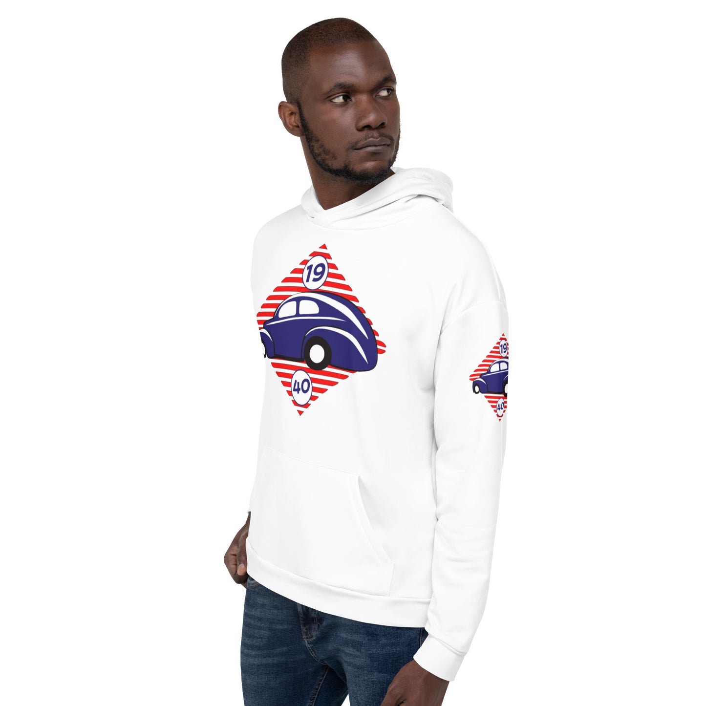 Unisex Hoodie Kukloso 1940 Hot Rods Red Diamond - Free Shipping