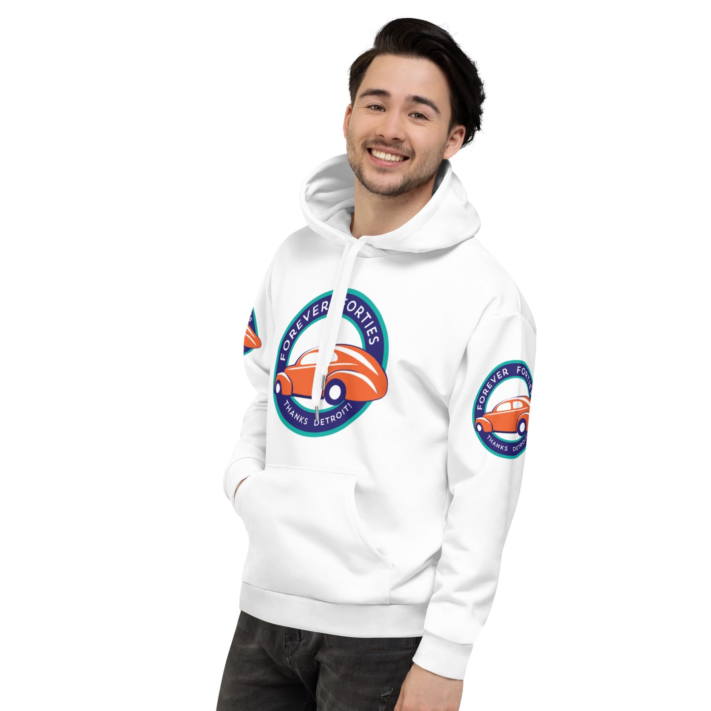 Unisex Hoodie Kukloso Forever Forties "Thanks Detroit" - Free Shipping