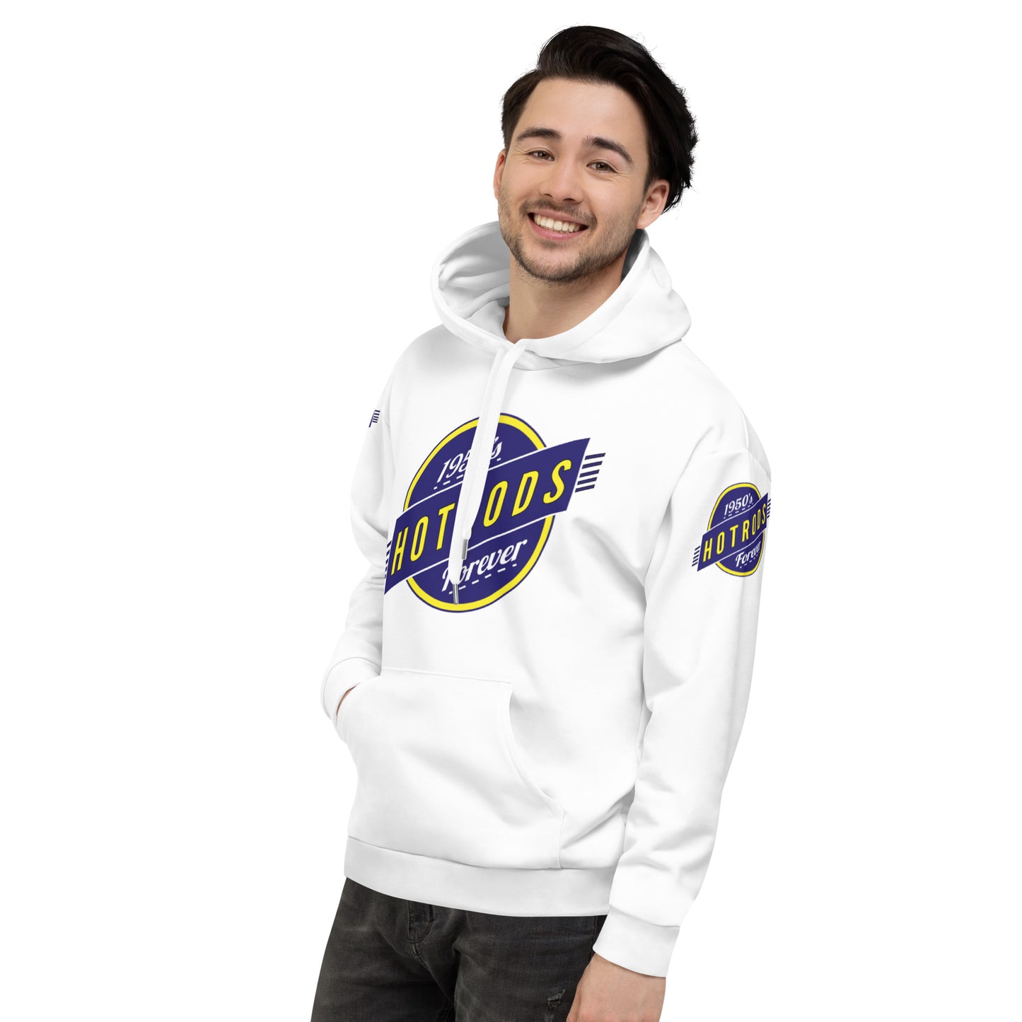 Unisex Hoodie Kukloso 1950's Hot Rods Forever No 2 - Free Shipping