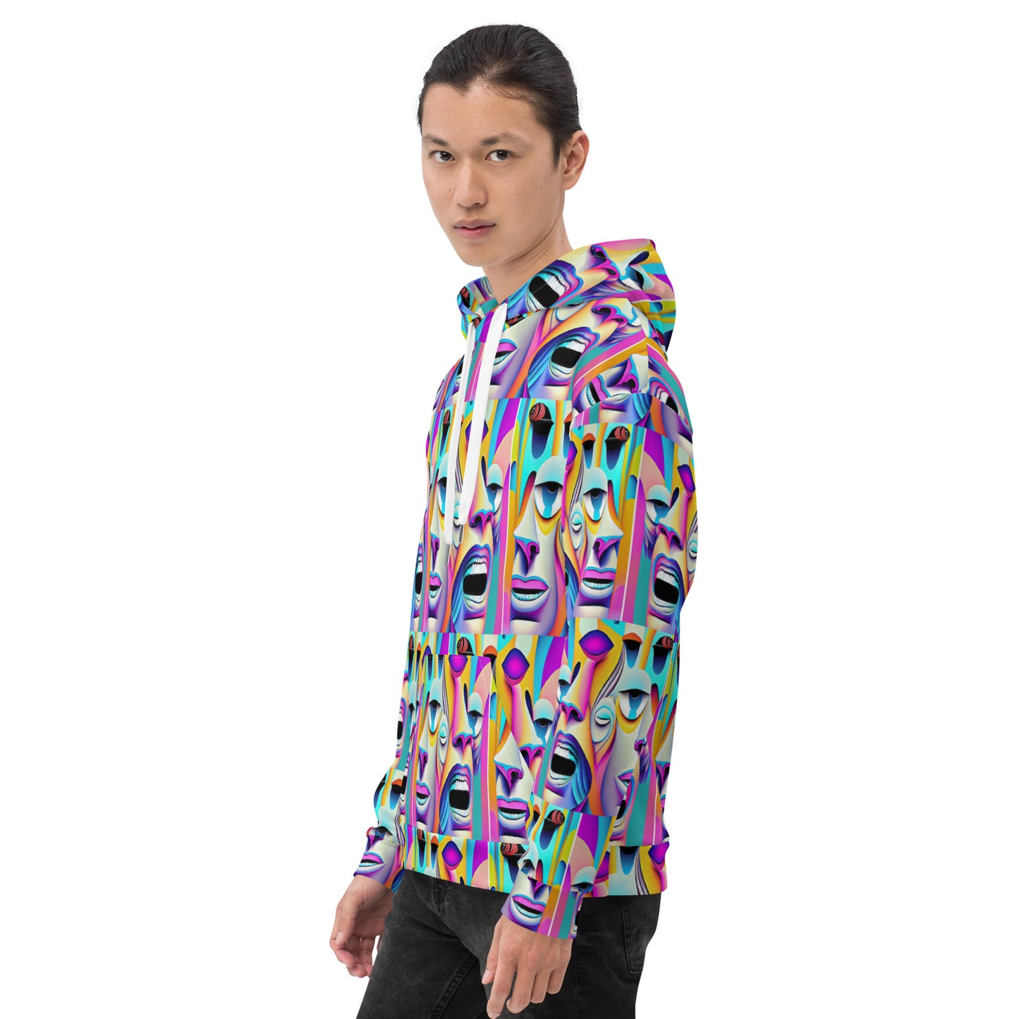 Unisex Hoodie Kukloso Space Faces No 7 - Free Shipping