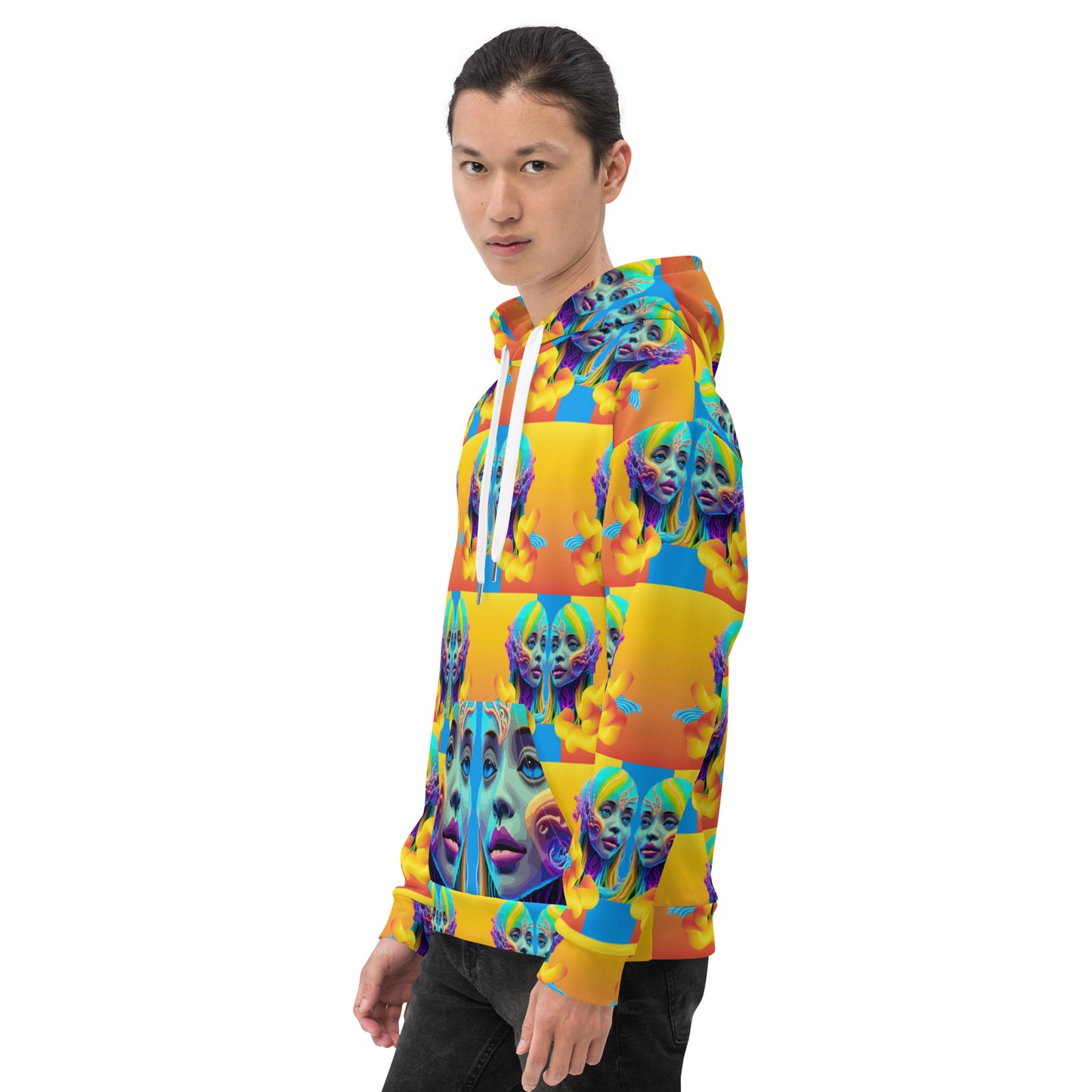 Unisex Hoodie Kukloso Space Faces No 17 - Free Shipping