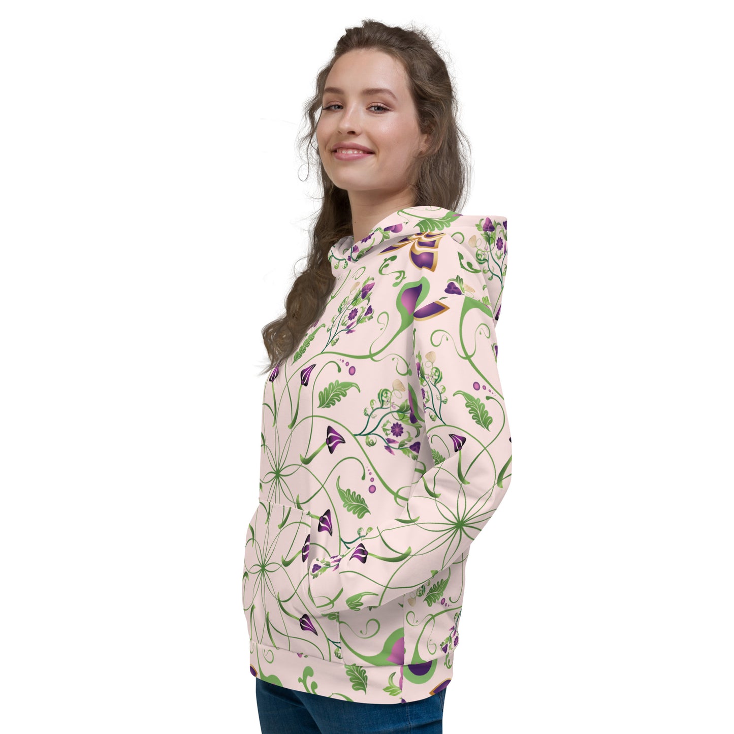 Unisex Hoodie Kukloso Melange de fleur No 6 A - Free Shipping