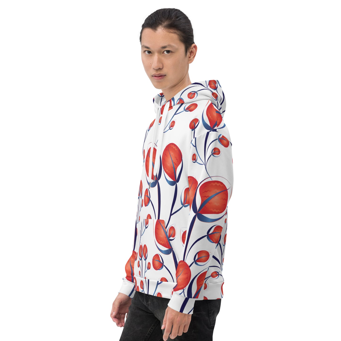Unisex Hoodie Kukloso Melange de fleur No 50 - Free Shipping