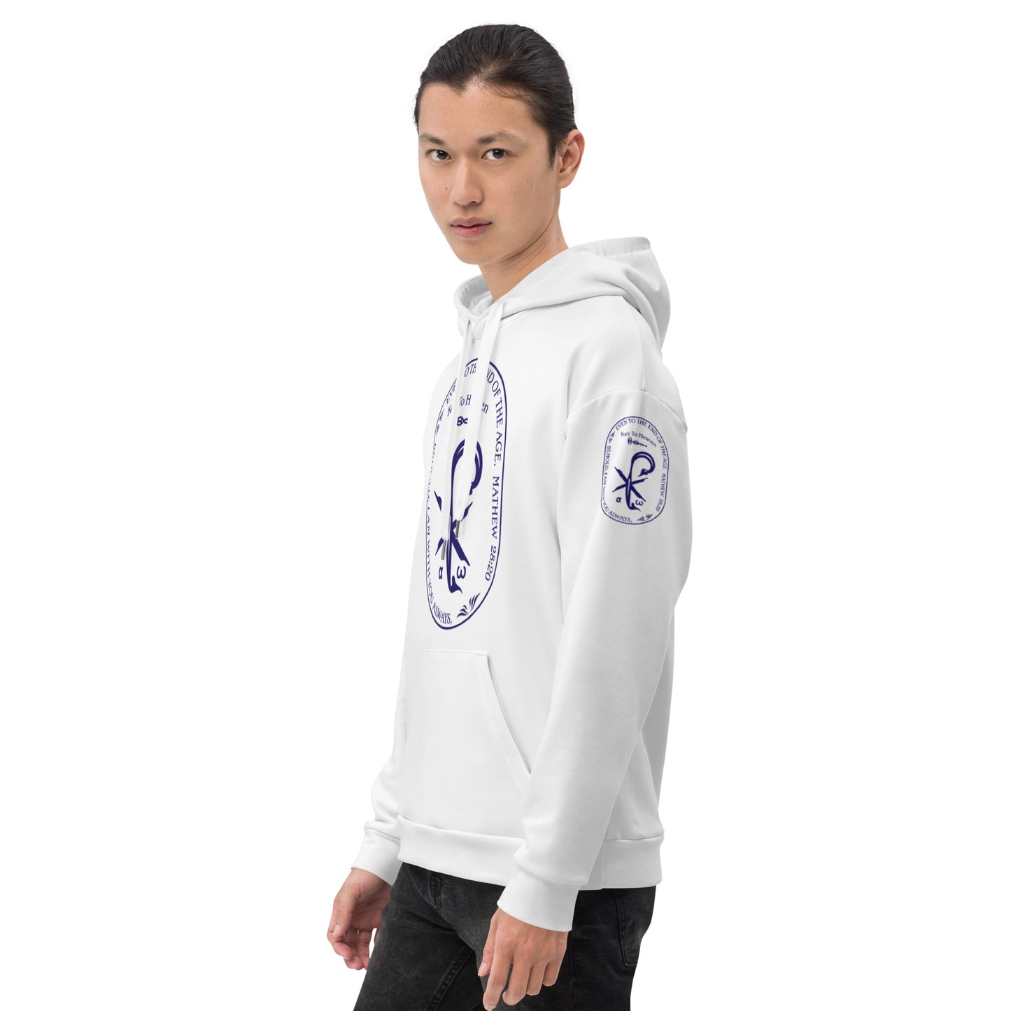 Unisex Hoodie Kukloso Matthew 28:20 White - Free Shipping