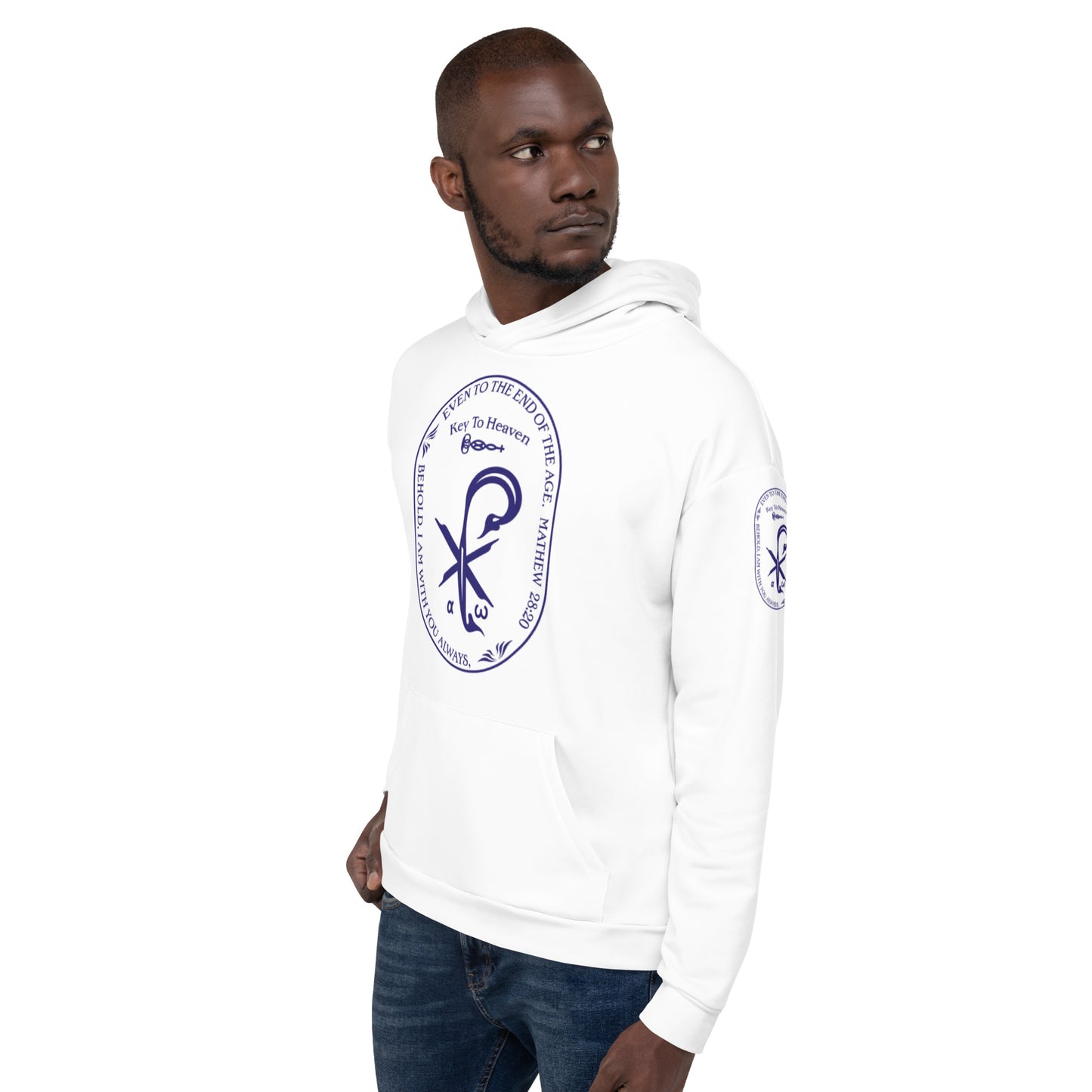 Unisex Hoodie Kukloso Matthew 28:20 White - Free Shipping