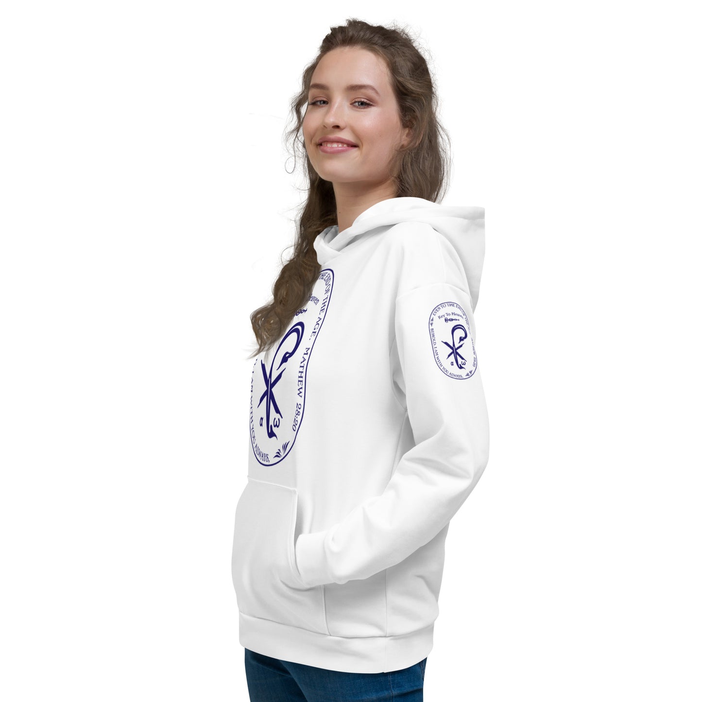 Unisex Hoodie Kukloso Matthew 28:20 White - Free Shipping