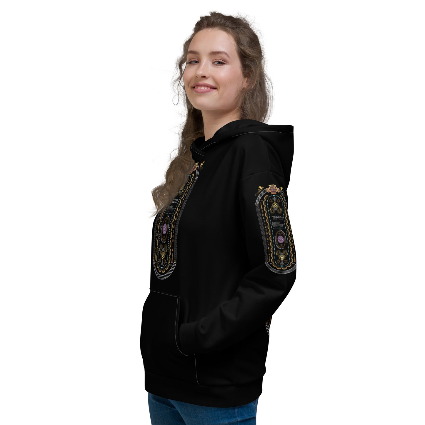 Unisex Hoodie Kukloso Soli Deo Gloria Composite - Black - Free Shipping