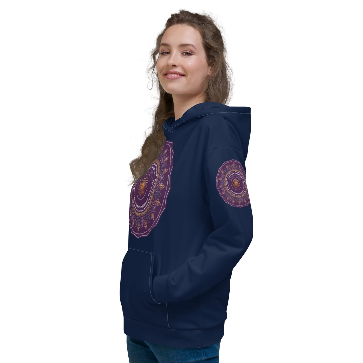 Unisex Hoodie Kukloso John 14:6, Multiple Bible Quotes - Navy - Free Shipping