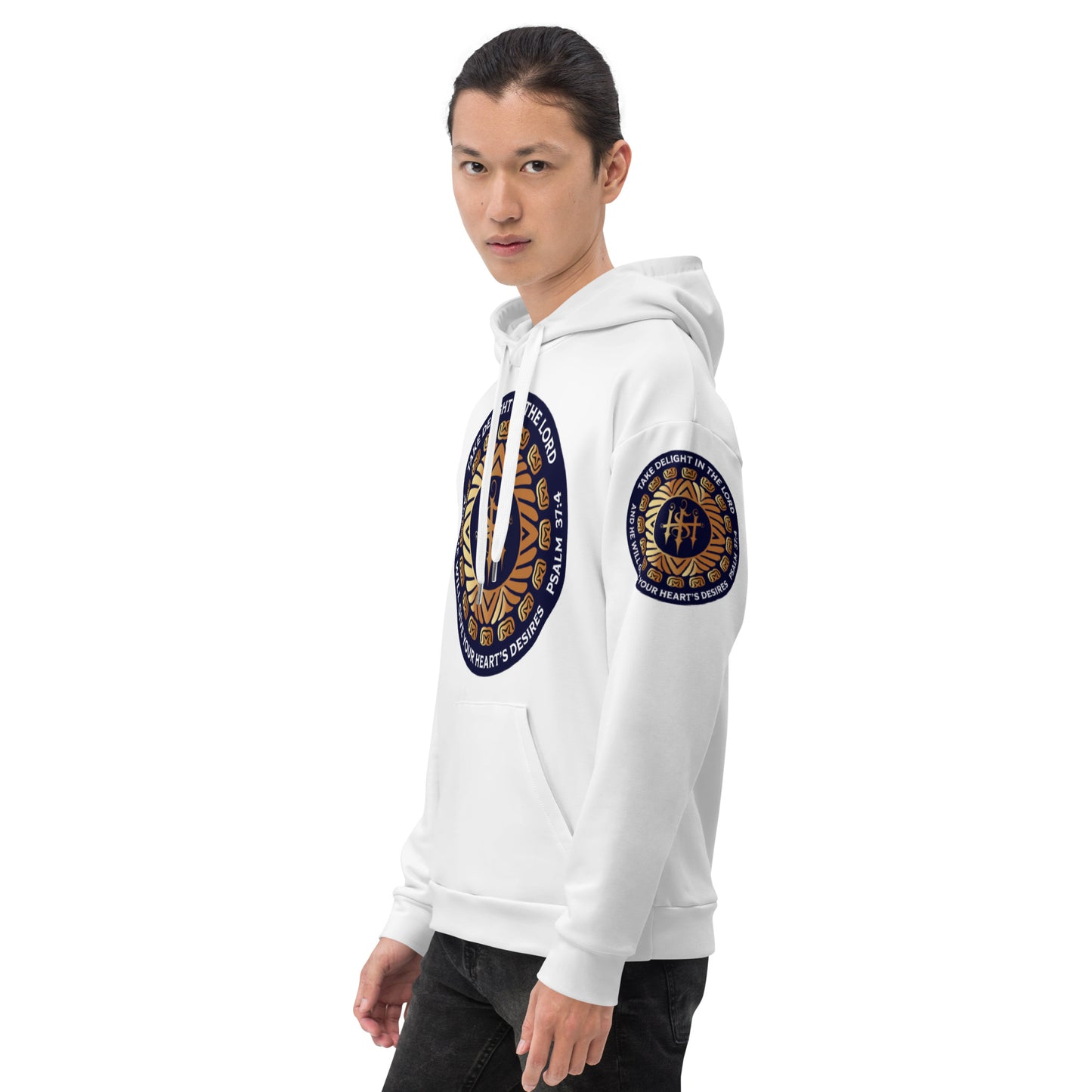 Unisex Hoodie Kukloso Psalm 37:4 White - Free Shipping