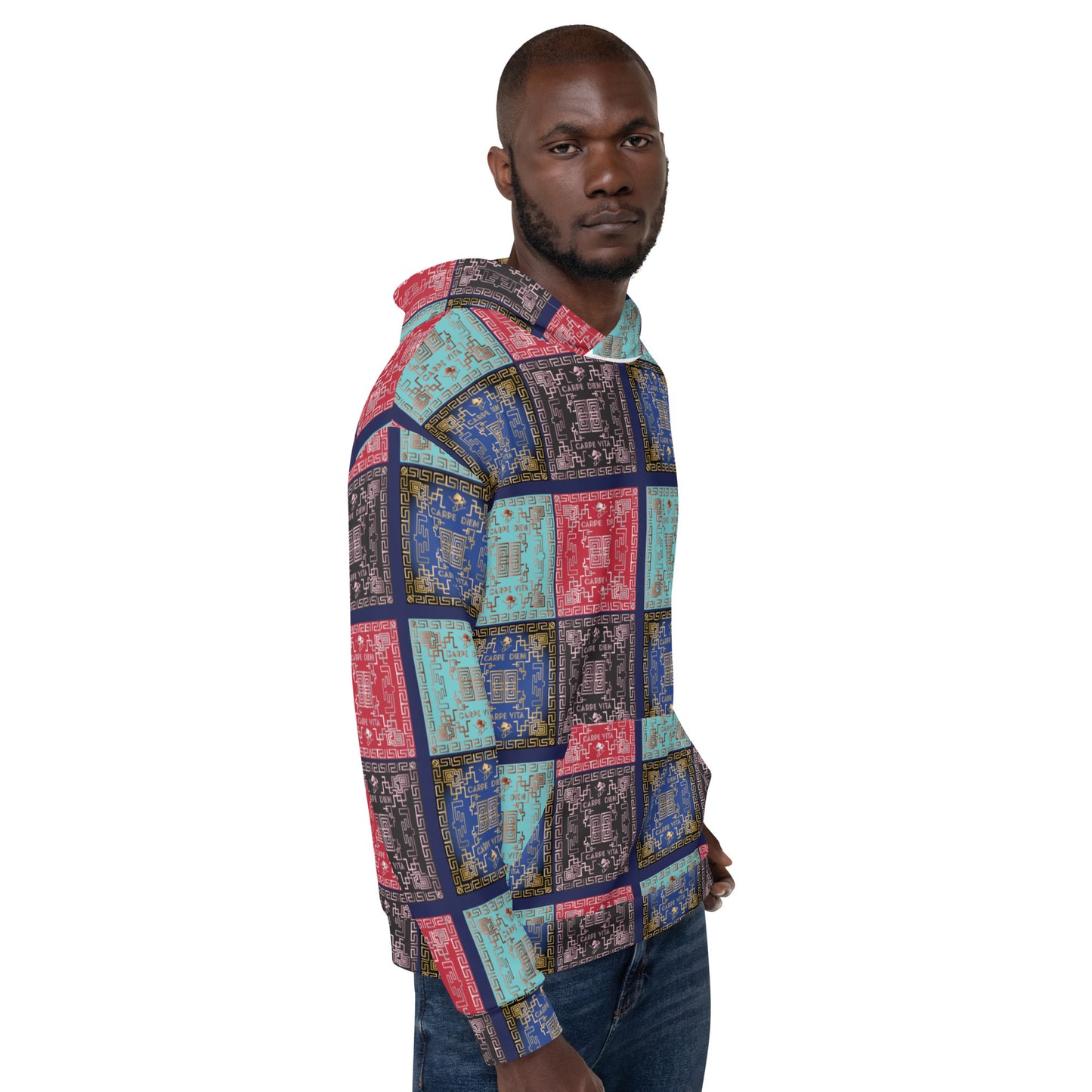 Unisex Hoodie Kukloso Greek Border No 50 No 1 - Free Shipping