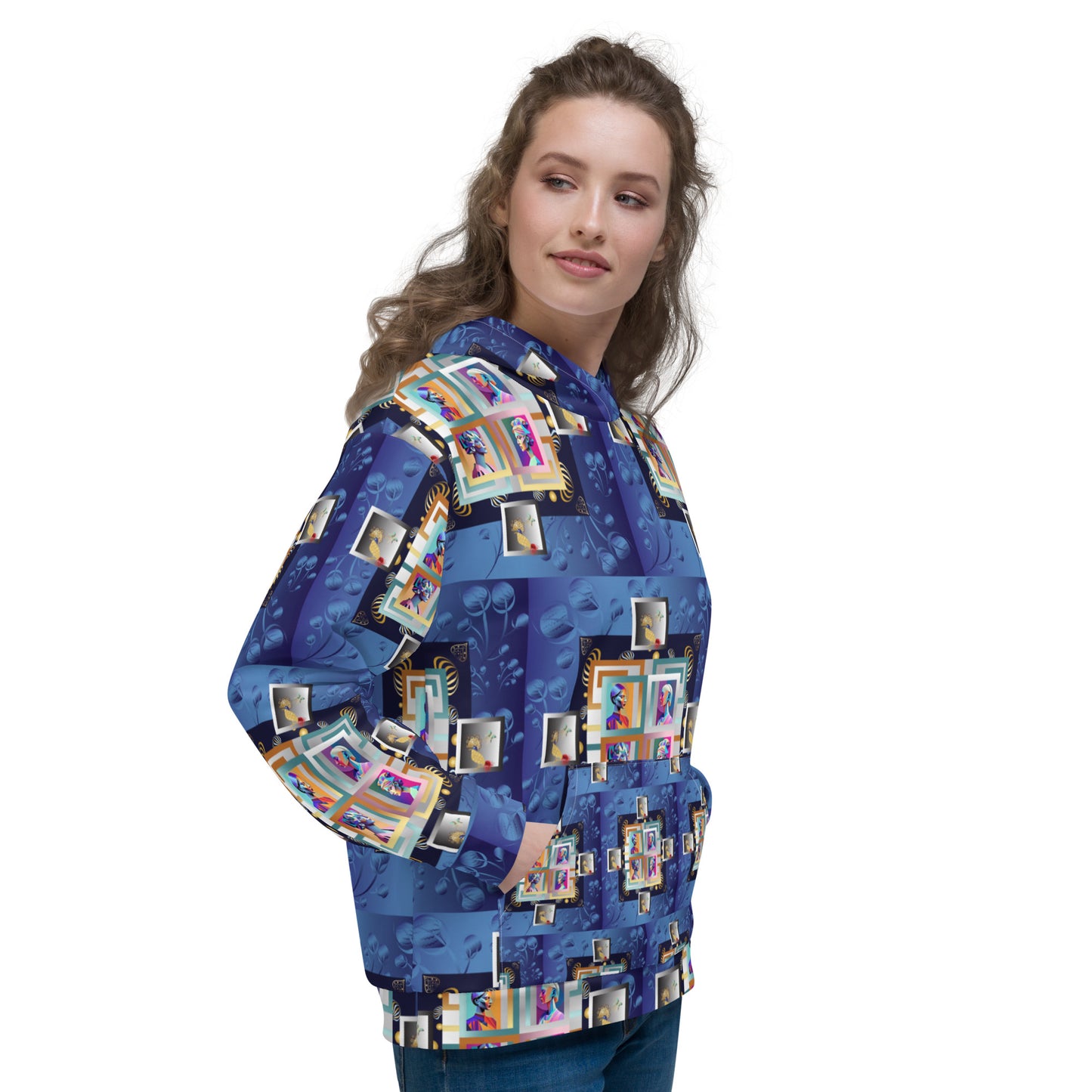 Unisex Hoodie Kukloso Four Ladies Collage - Free Shipping