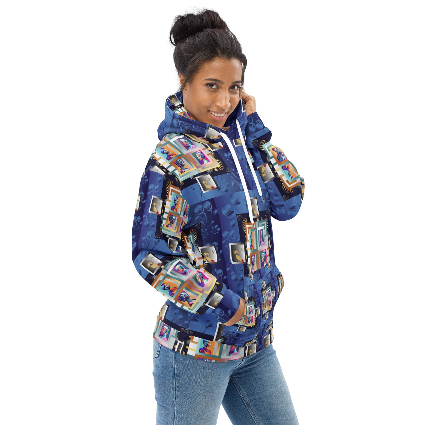 Unisex Hoodie Kukloso Four Ladies Collage - Free Shipping