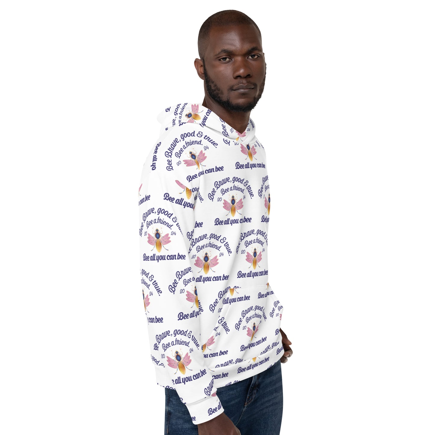 Unisex Hoodie Kukloso Bee Brave Good & True - free Shipping