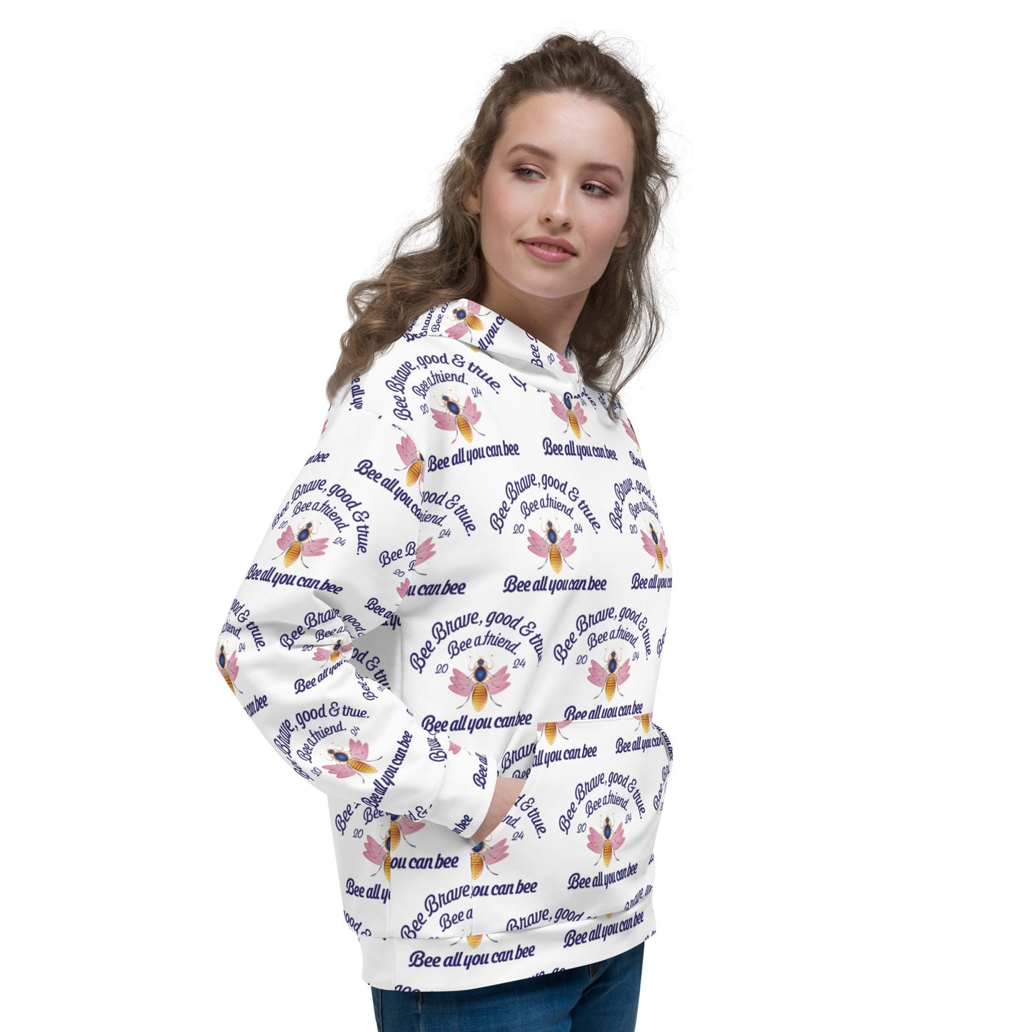 Unisex Hoodie Kukloso Bee Brave Good & True - free Shipping