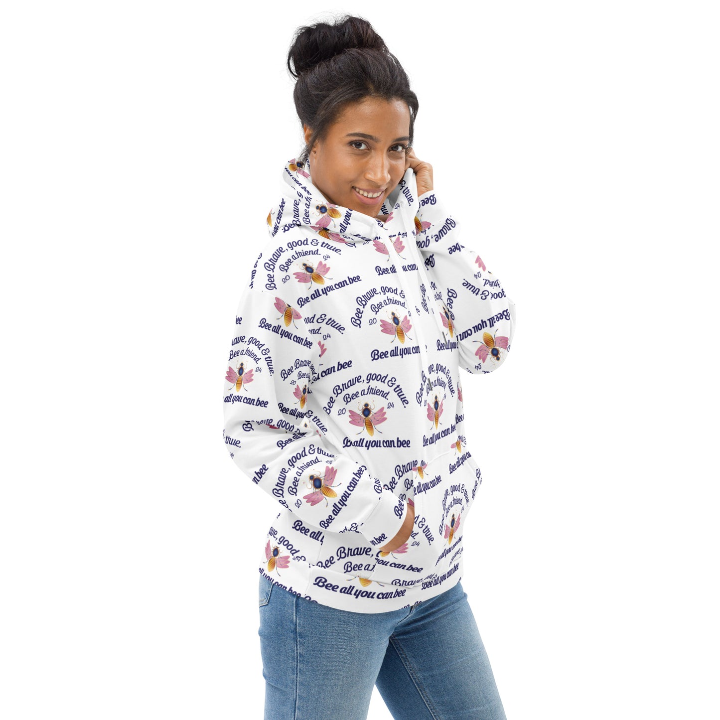 Unisex Hoodie Kukloso Bee Brave Good & True - free Shipping