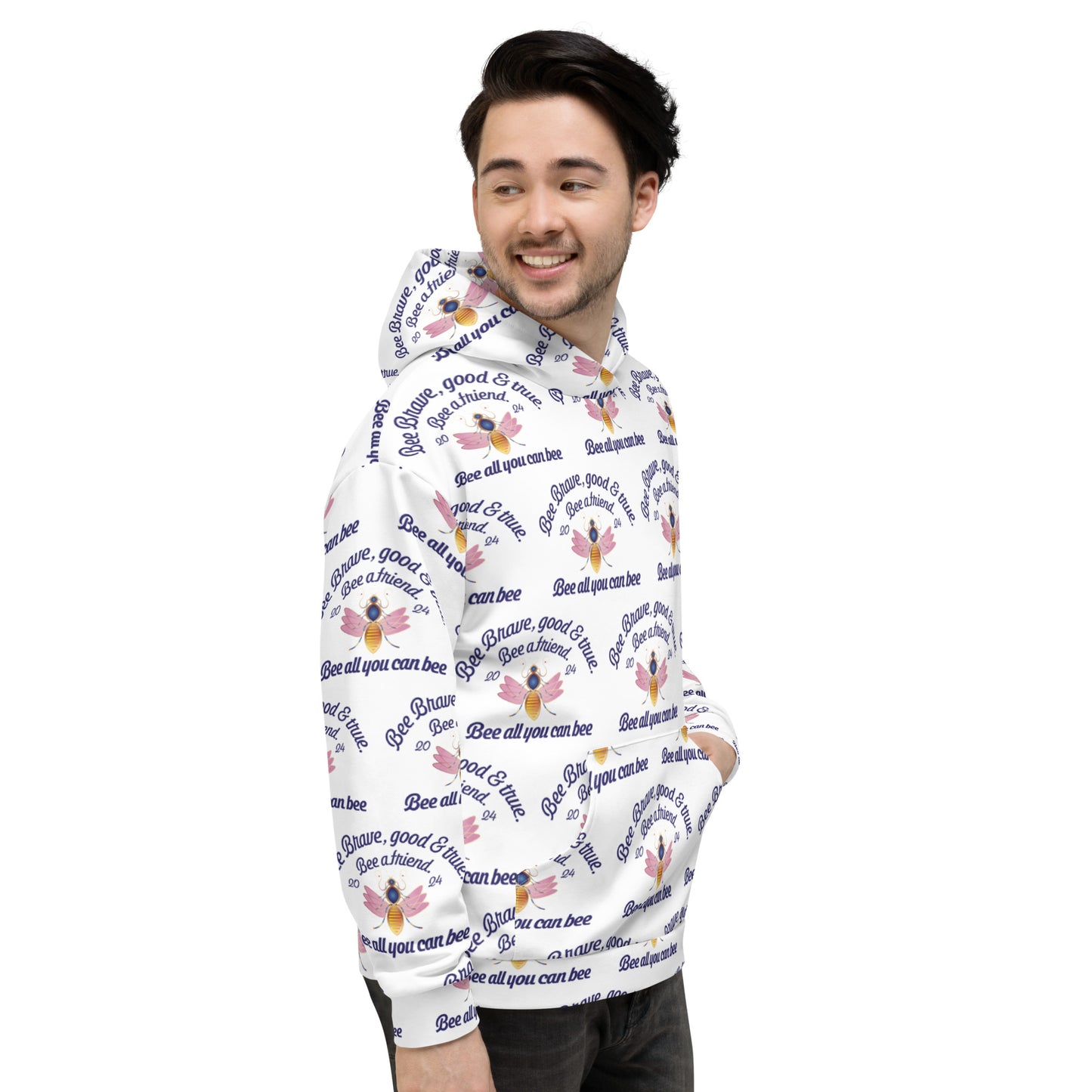 Unisex Hoodie Kukloso Bee Brave Good & True - free Shipping