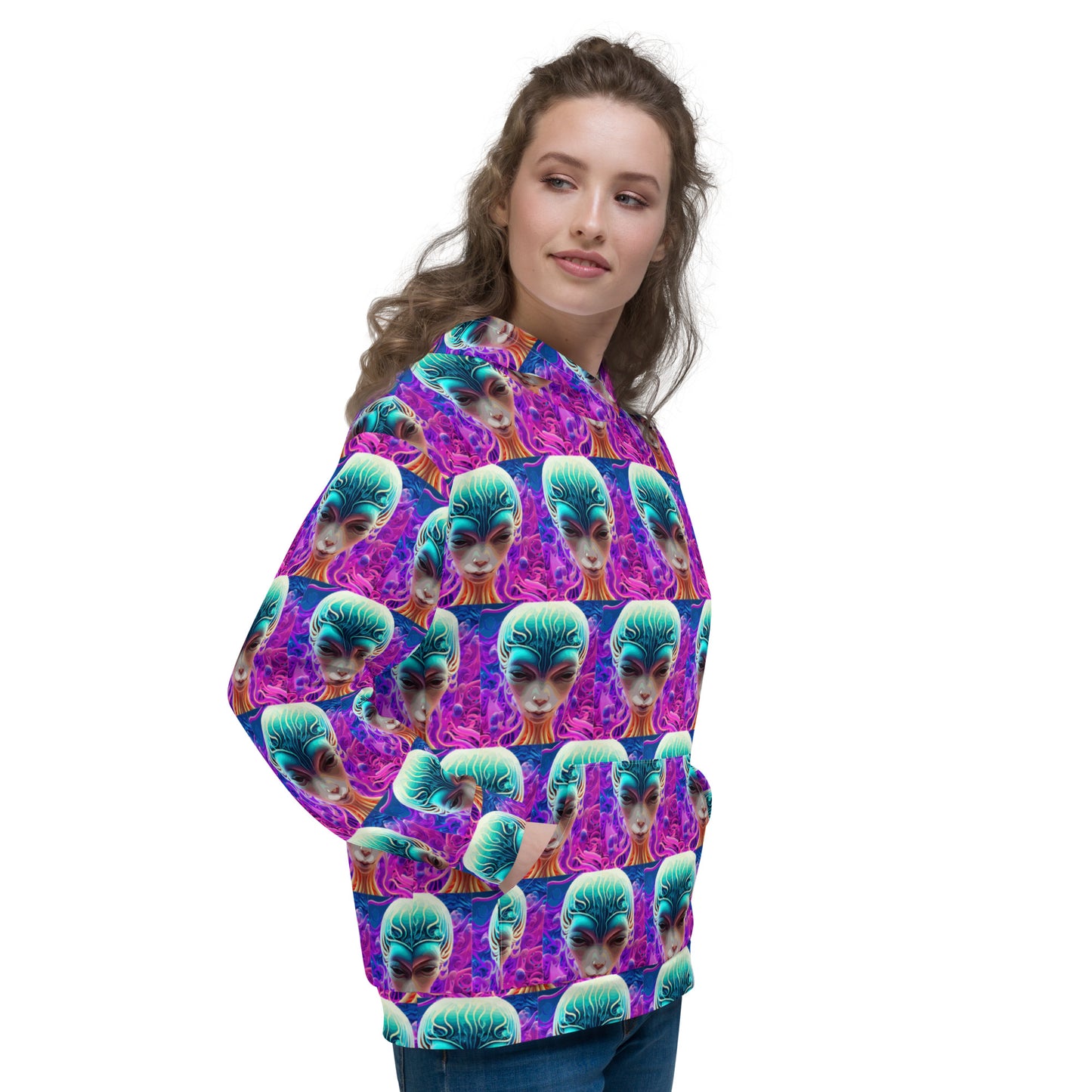 Unisex Hoodie Kukloso Space Faces No 70 - Free Shipping