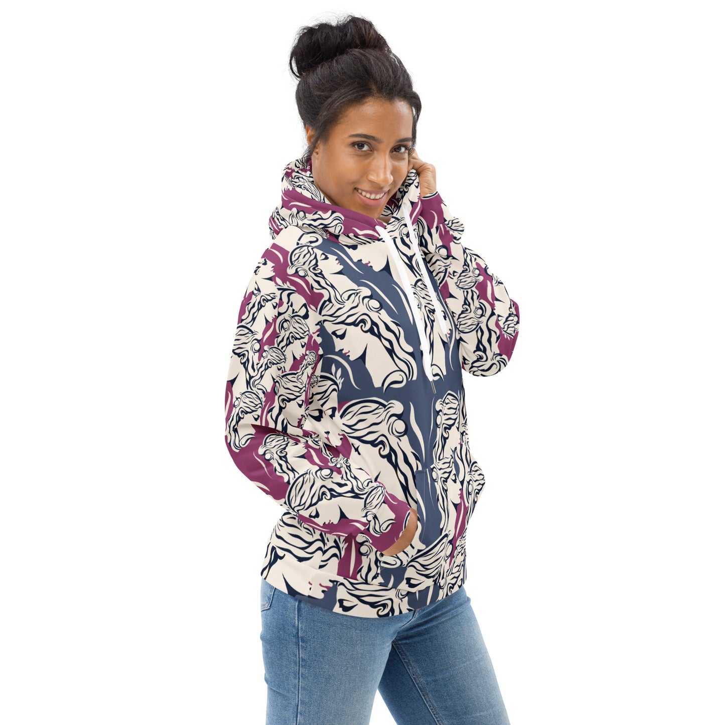 Unisex Hoodie Kukloso Greek Woman No 3 - Free Shipping