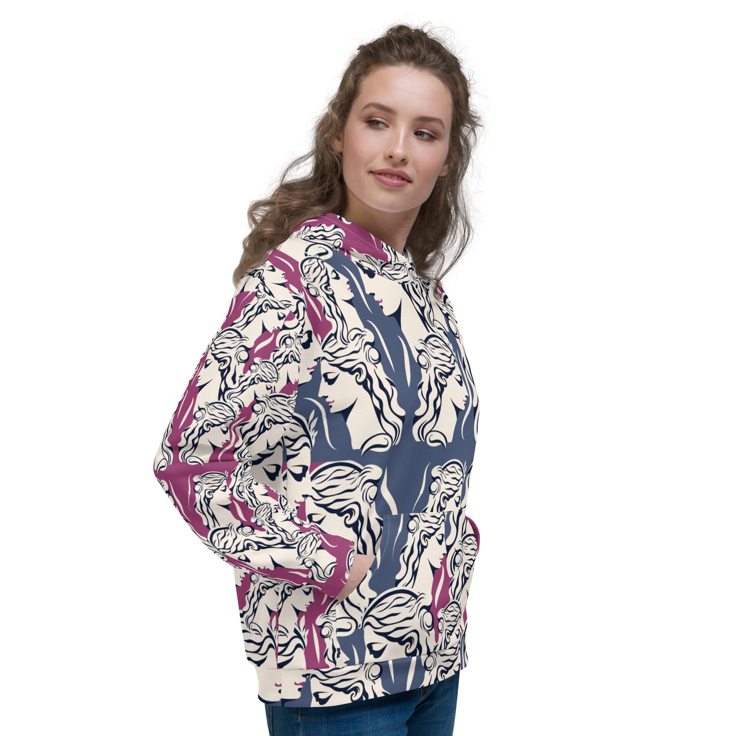 Unisex Hoodie Kukloso Greek Woman No 3 - Free Shipping
