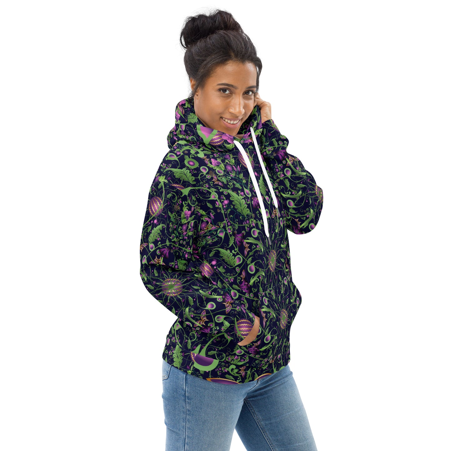 Unisex Hoodie Kukloso Melange de fleur No 6 - Free Shipping