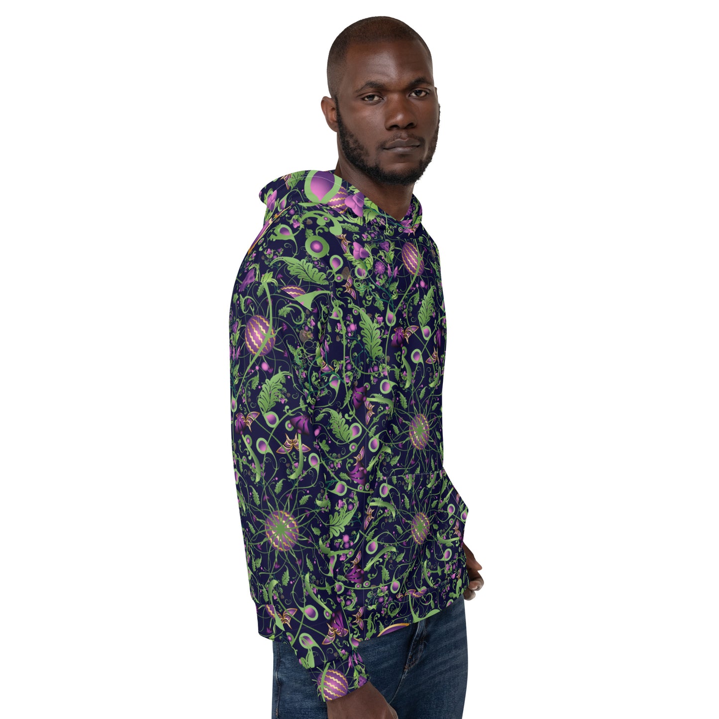 Unisex Hoodie Kukloso Melange de fleur No 6 - Free Shipping