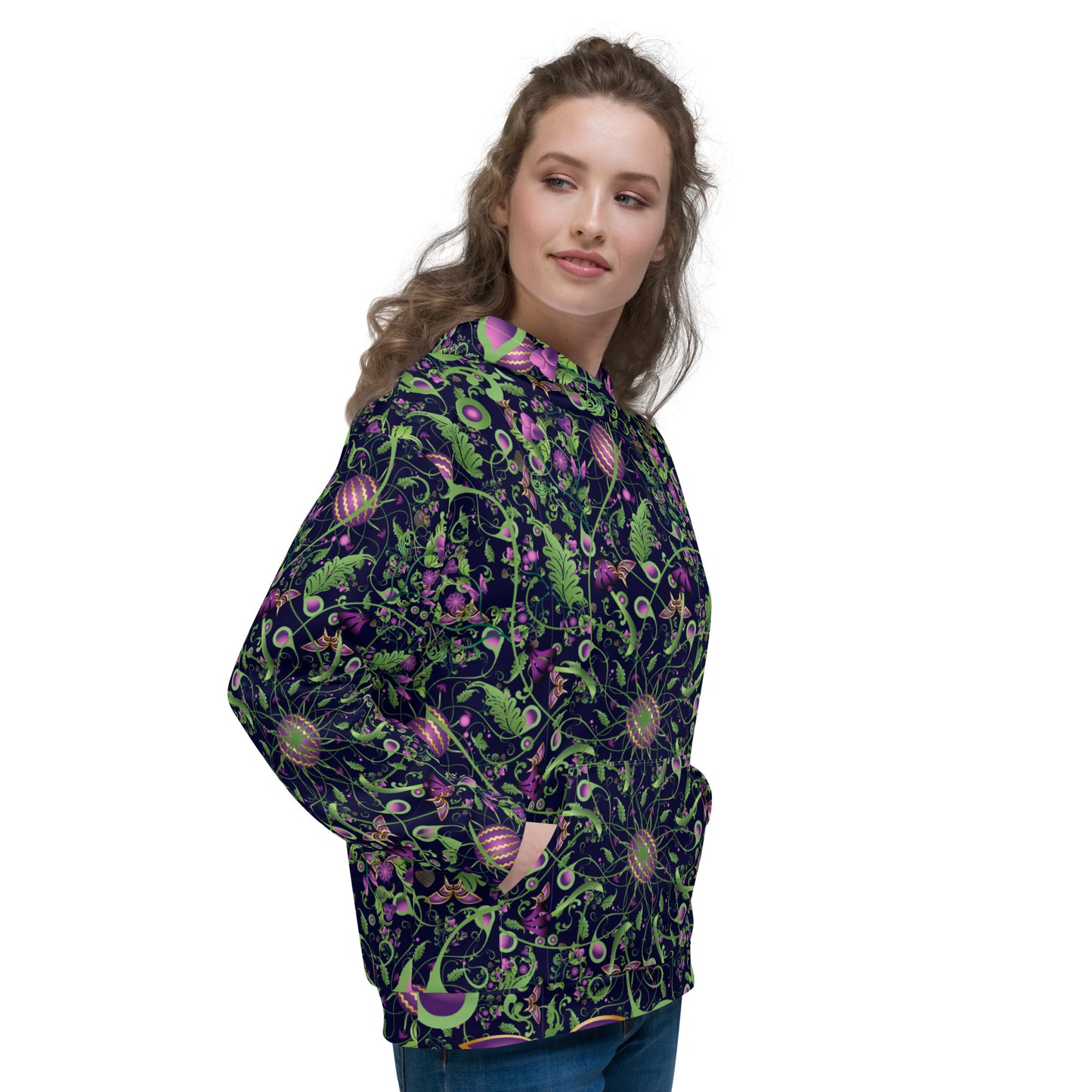 Unisex Hoodie Kukloso Melange de fleur No 6 - Free Shipping
