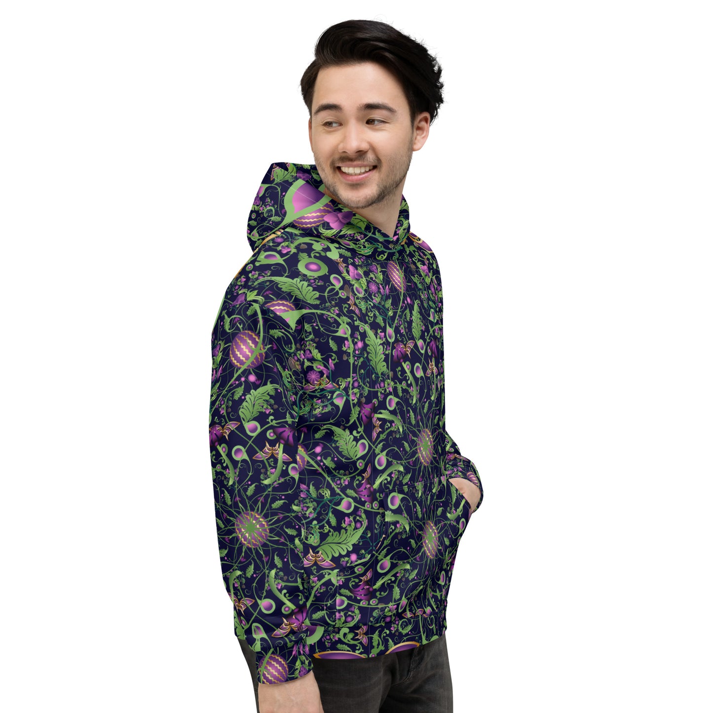 Unisex Hoodie Kukloso Melange de fleur No 6 - Free Shipping