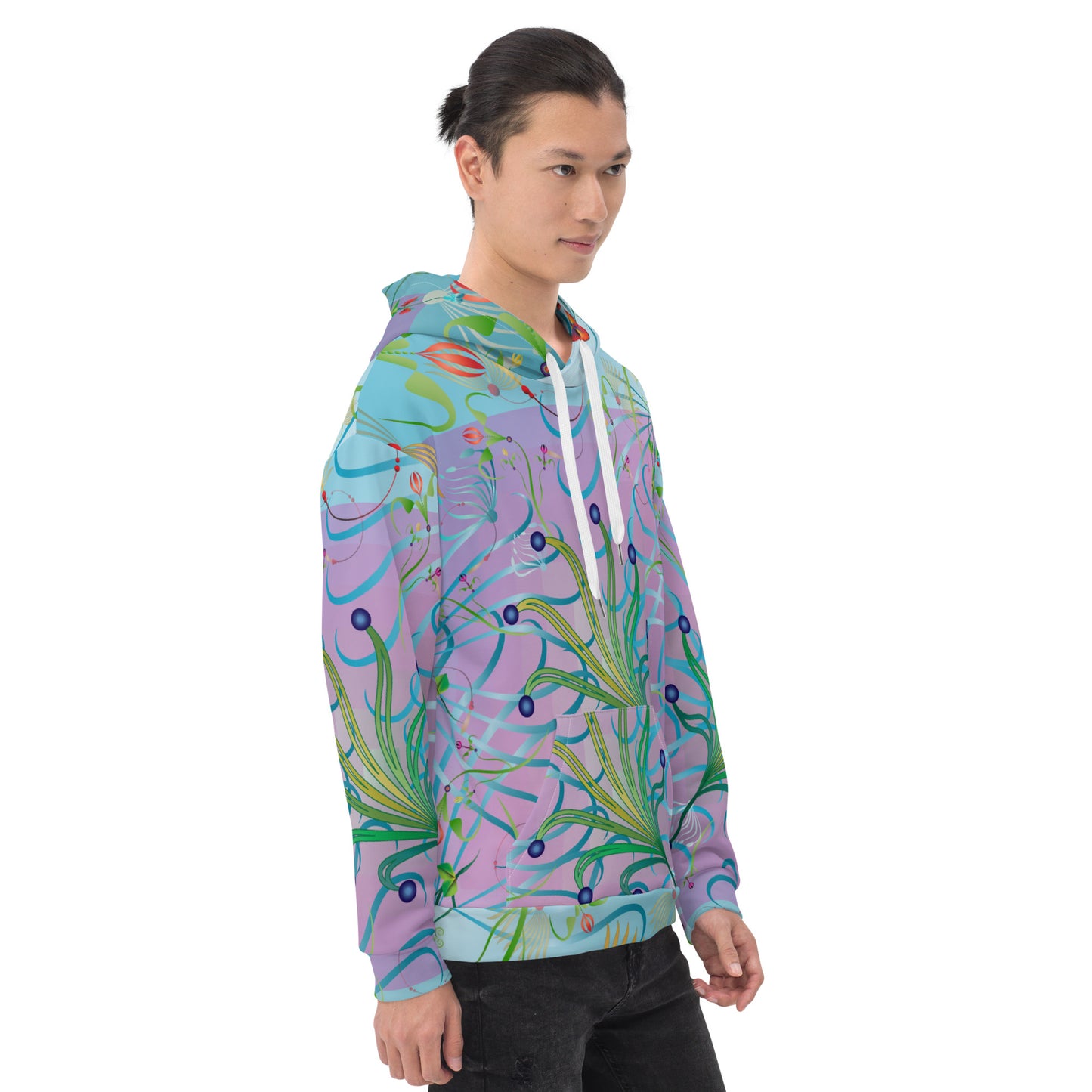 Unisex Hoodie Kukloso Melange de fleur No 80 - Free Shipping