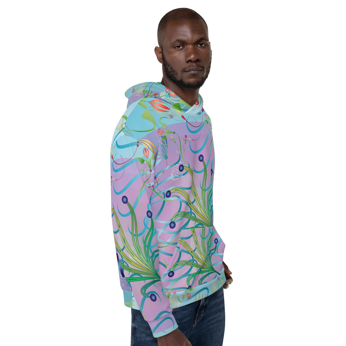Unisex Hoodie Kukloso Melange de fleur No 80 - Free Shipping
