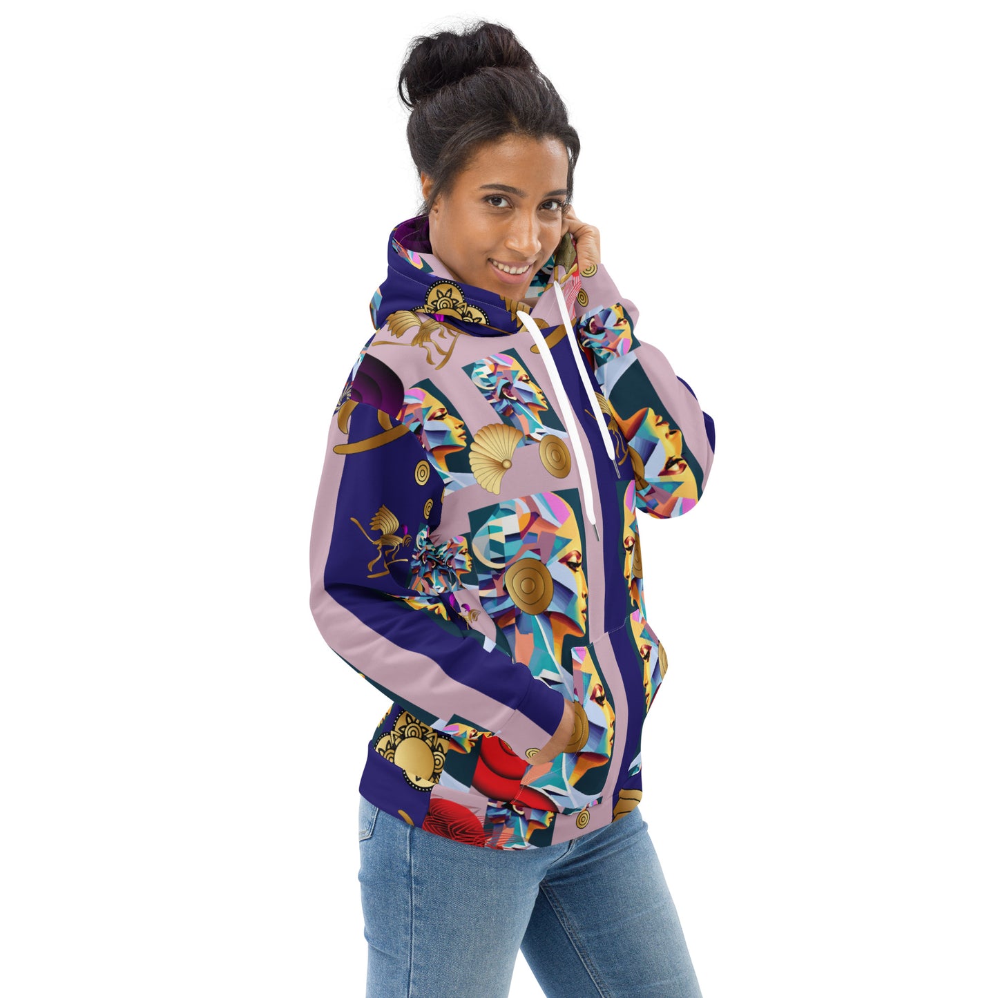 Unisex Hoodie Kukloso Melange de fleuron No 5 - Free Shipping