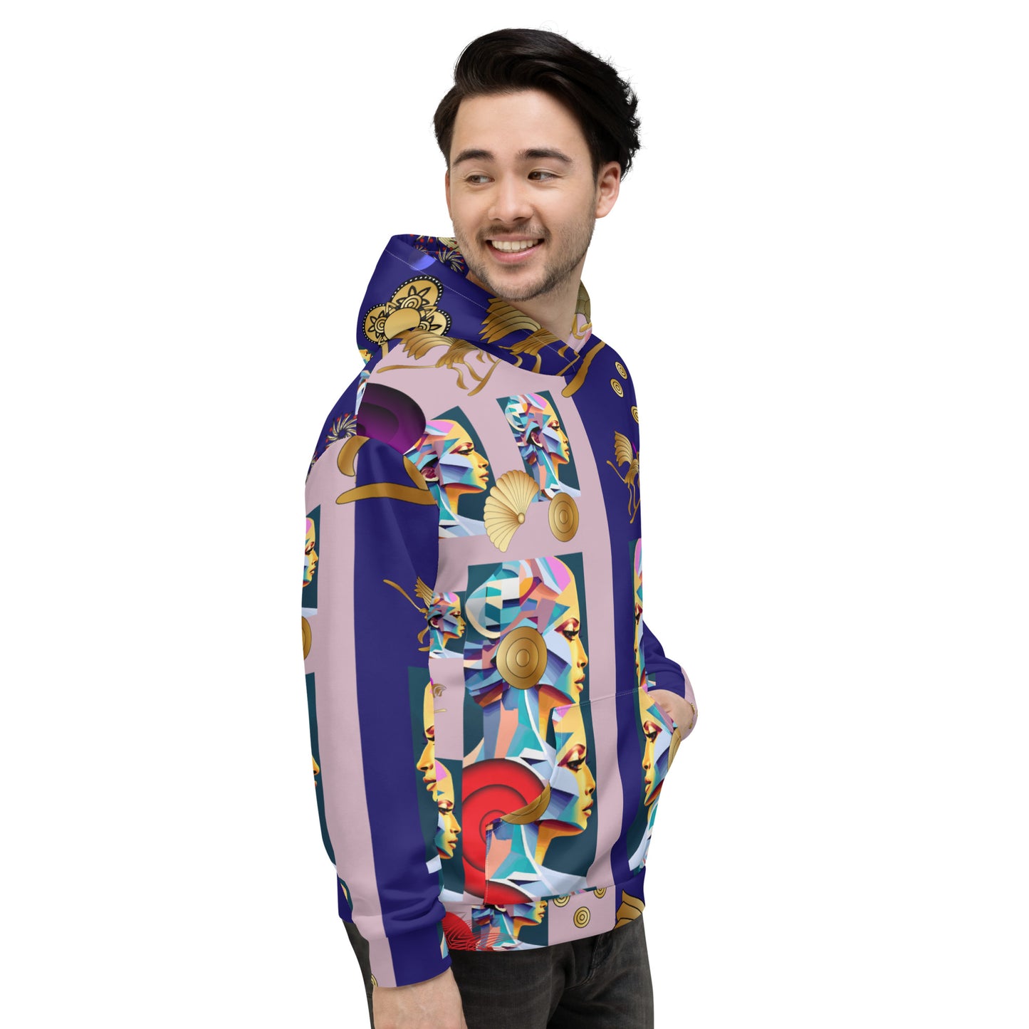 Unisex Hoodie Kukloso Melange de fleuron No 5 - Free Shipping