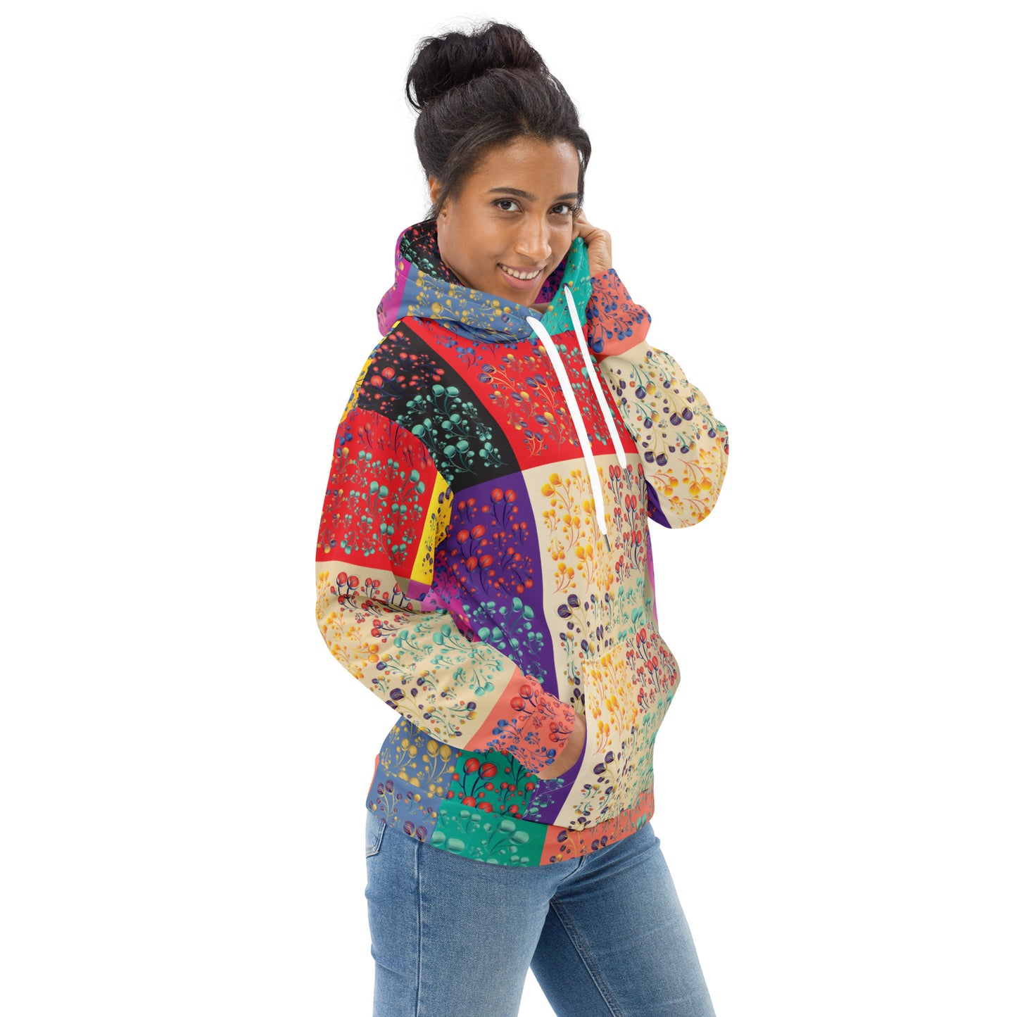 Unisex Hoodie Kukloso Melange de fleur Composite No 50 A - Free Shipping