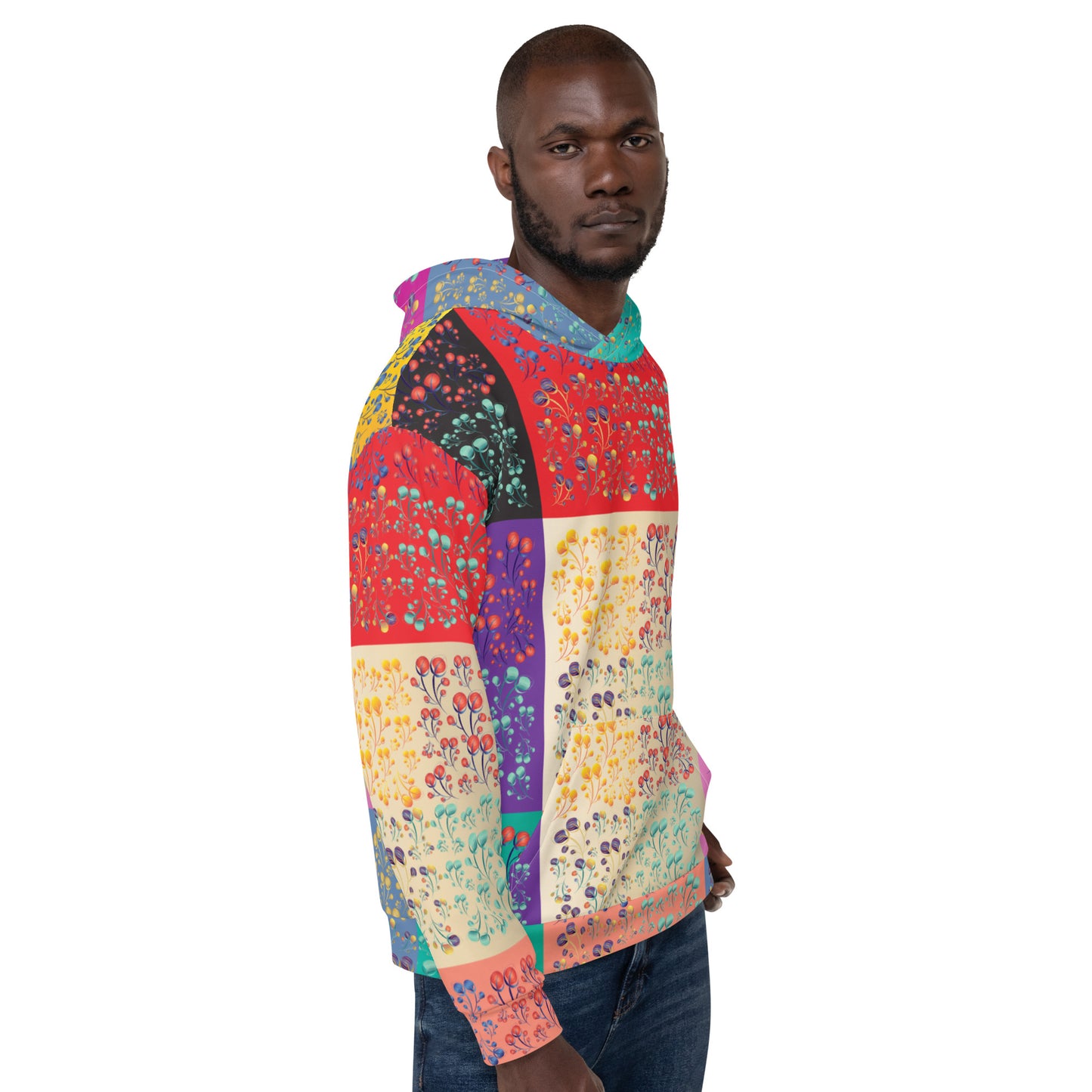 Unisex Hoodie Kukloso Melange de fleur Composite No 50 A - Free Shipping
