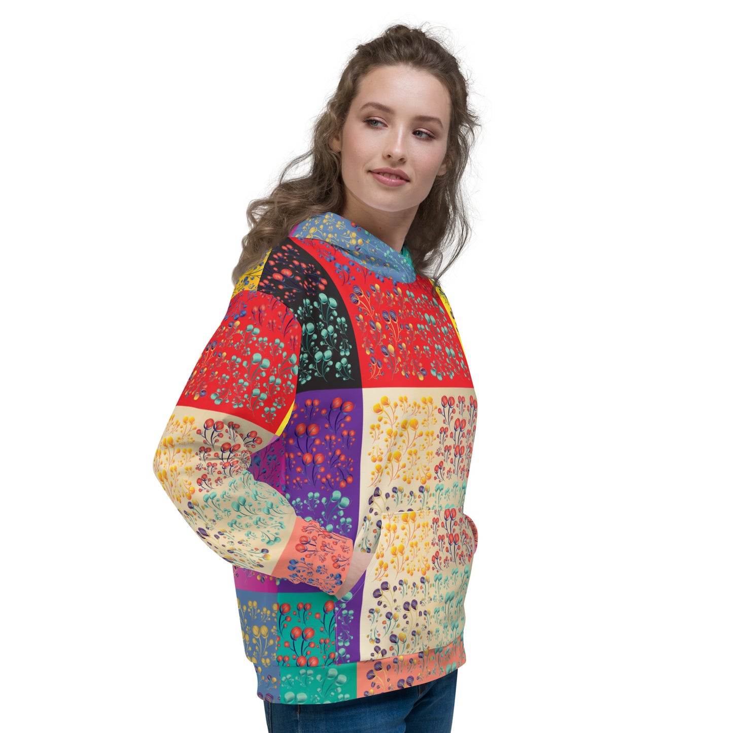 Unisex Hoodie Kukloso Melange de fleur Composite No 50 A - Free Shipping