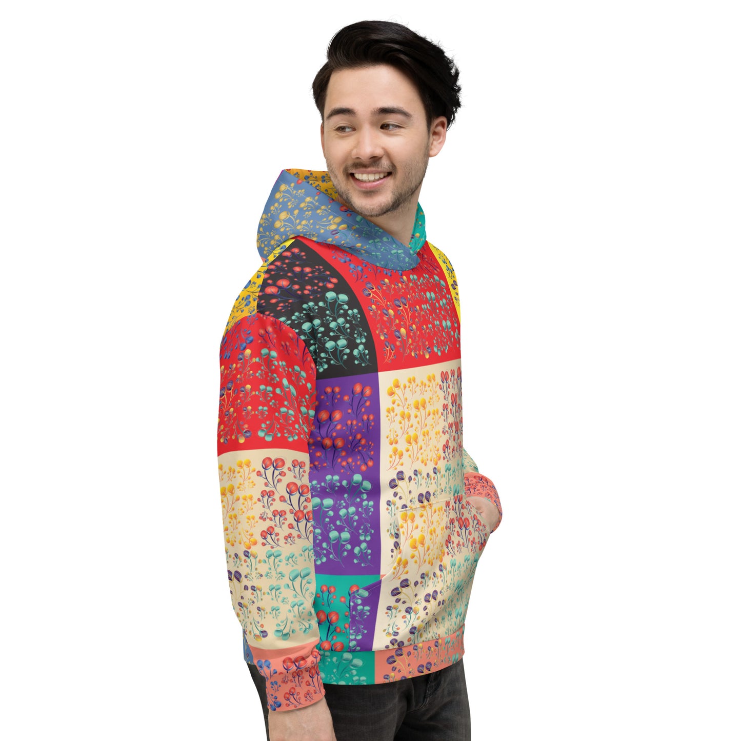 Unisex Hoodie Kukloso Melange de fleur Composite No 50 A - Free Shipping
