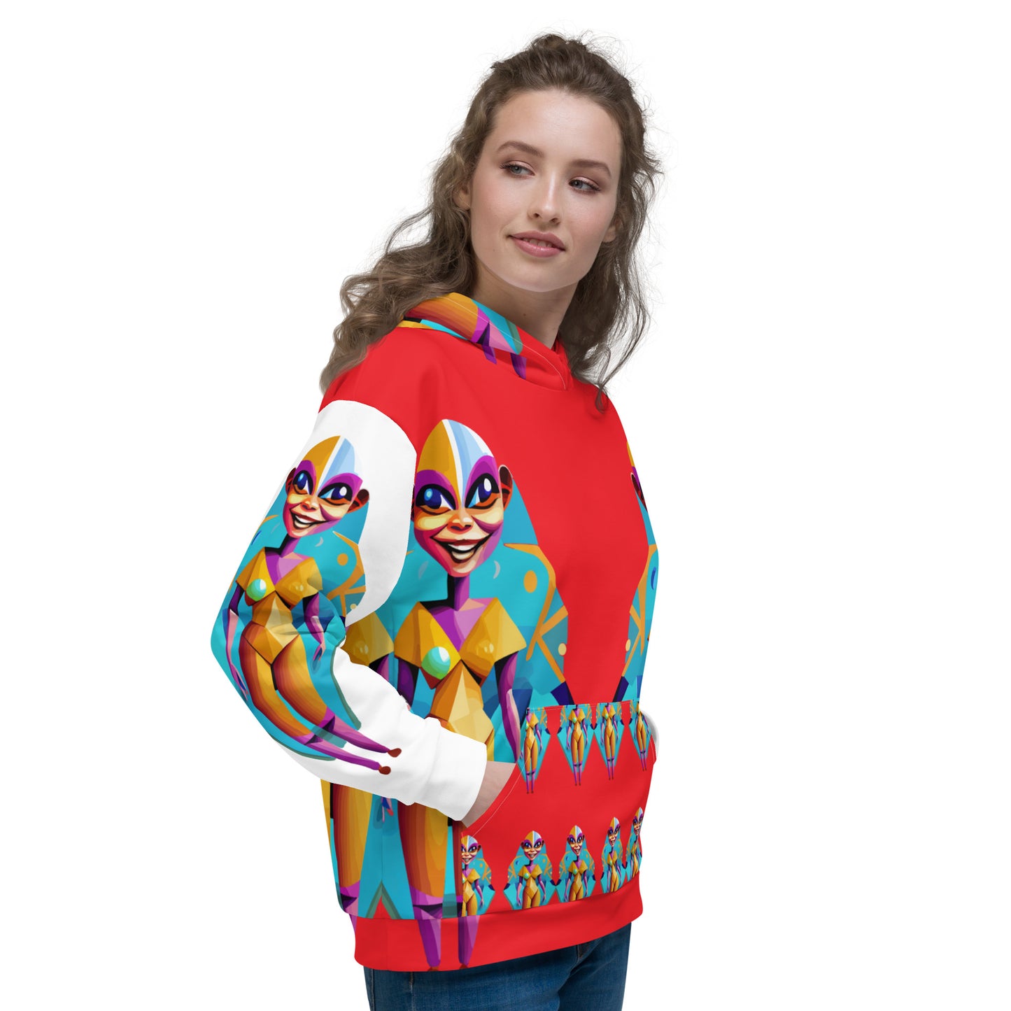 Unisex Hoodie Kukloso Space Faces No 4 - Free Shipping
