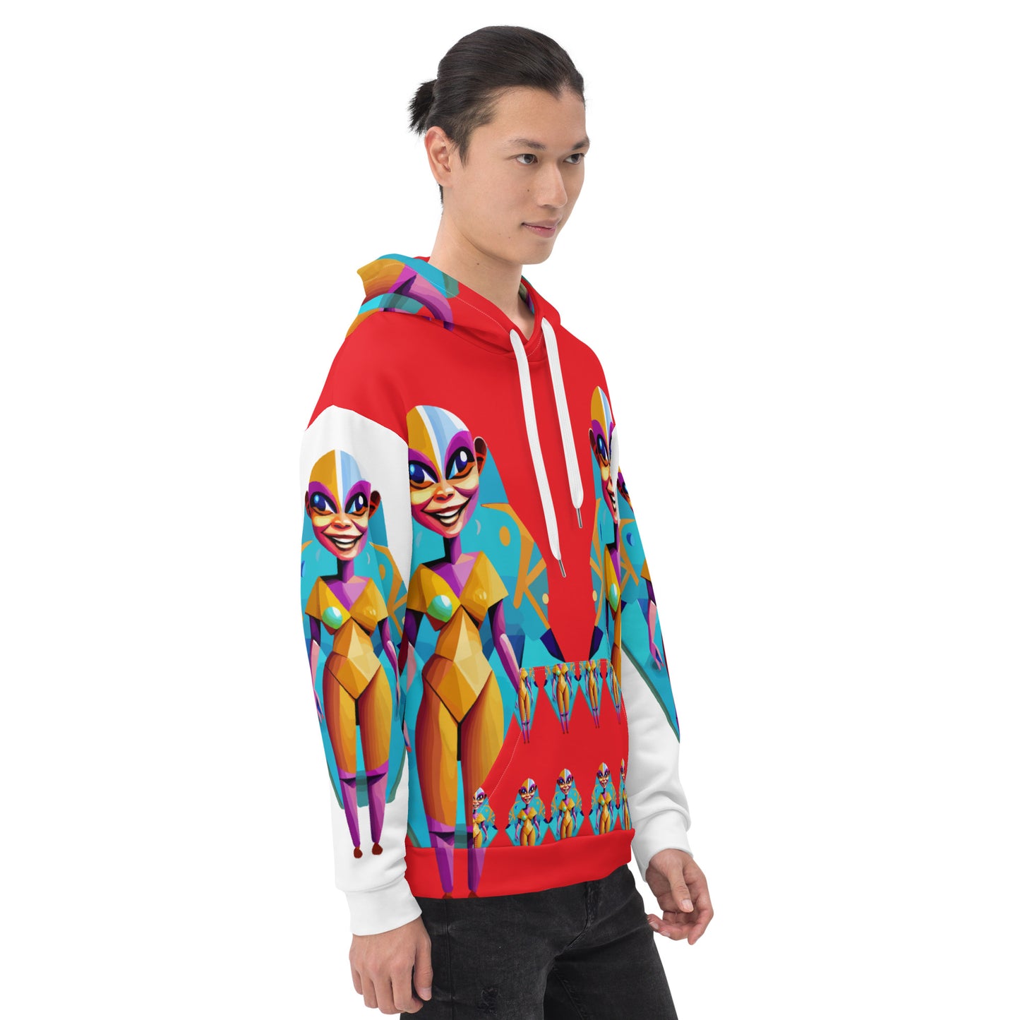Unisex Hoodie Kukloso Space Faces No 4 - Free Shipping