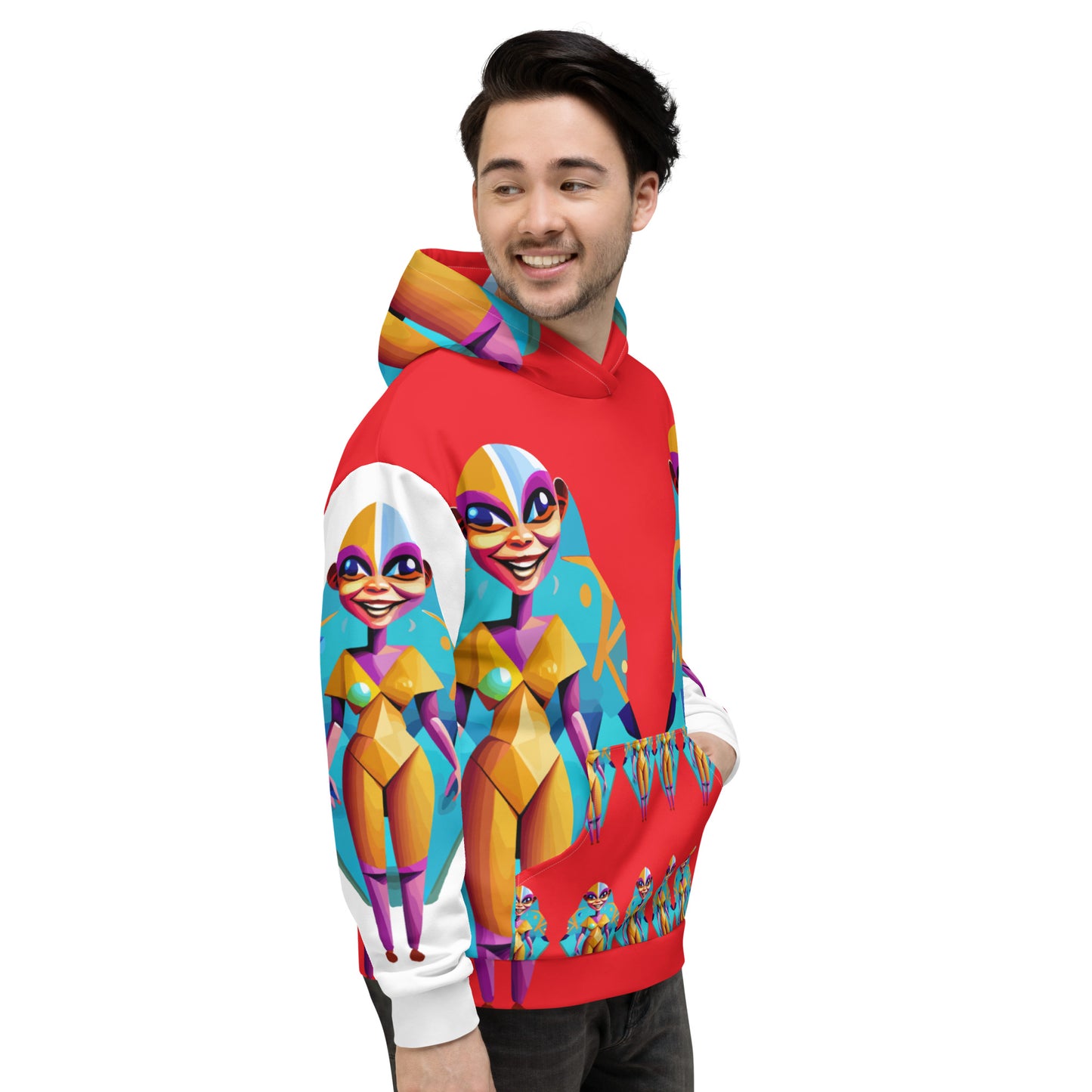 Unisex Hoodie Kukloso Space Faces No 4 - Free Shipping