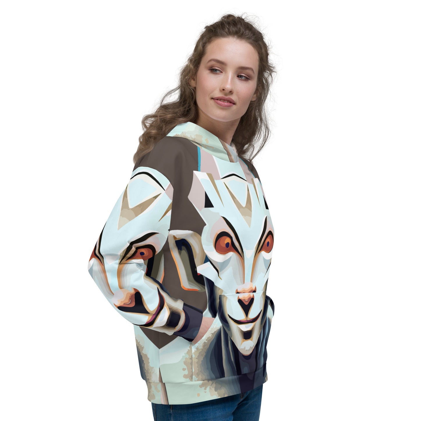 Unisex Hoodie Kukloso Space Faces No 3 - Free Shipping