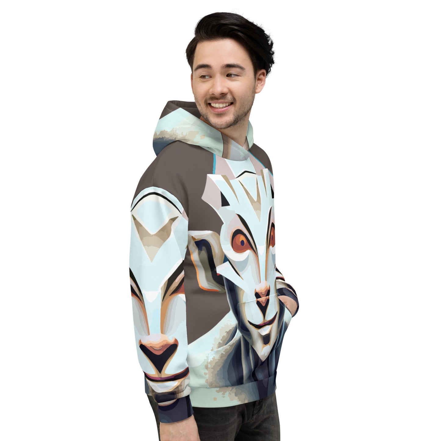 Unisex Hoodie Kukloso Space Faces No 3 - Free Shipping