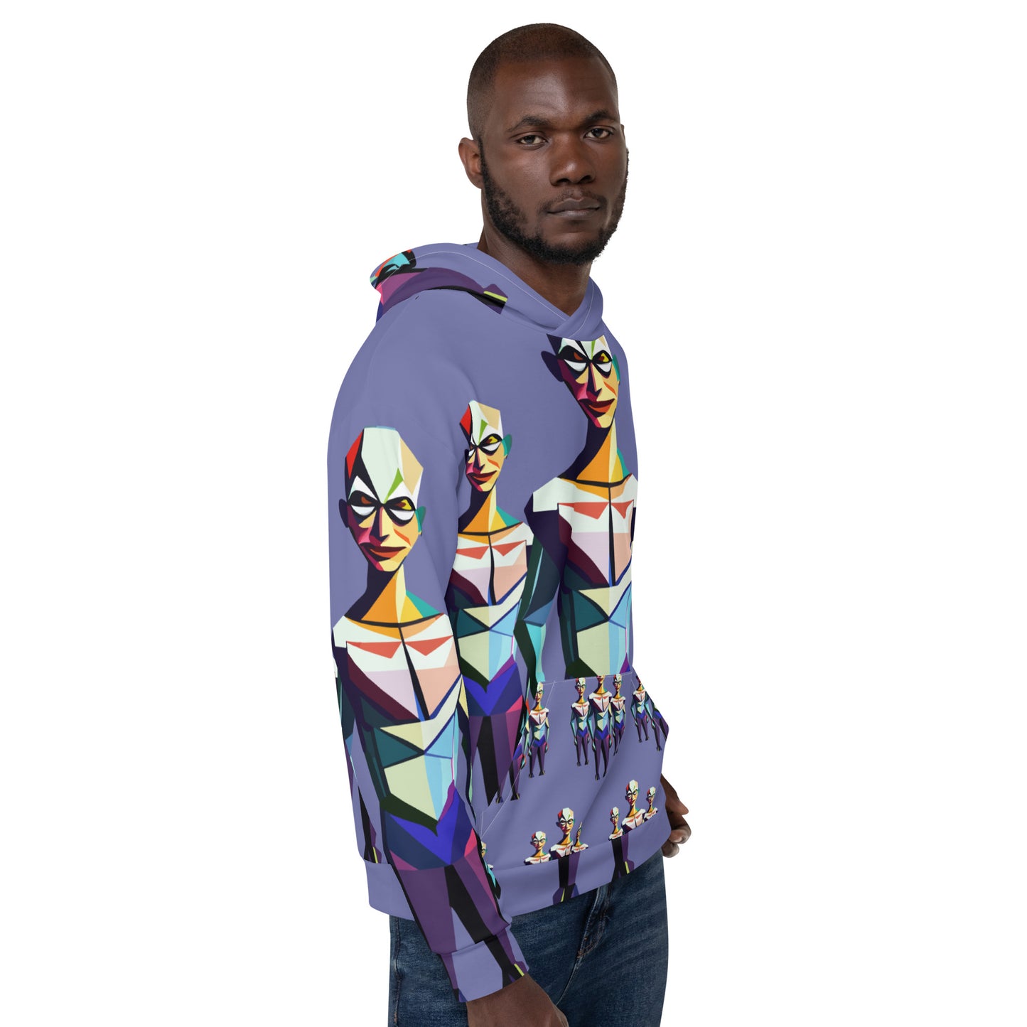 Unisex Hoodie Kukloso Space Faces No 2 - Free Shipping