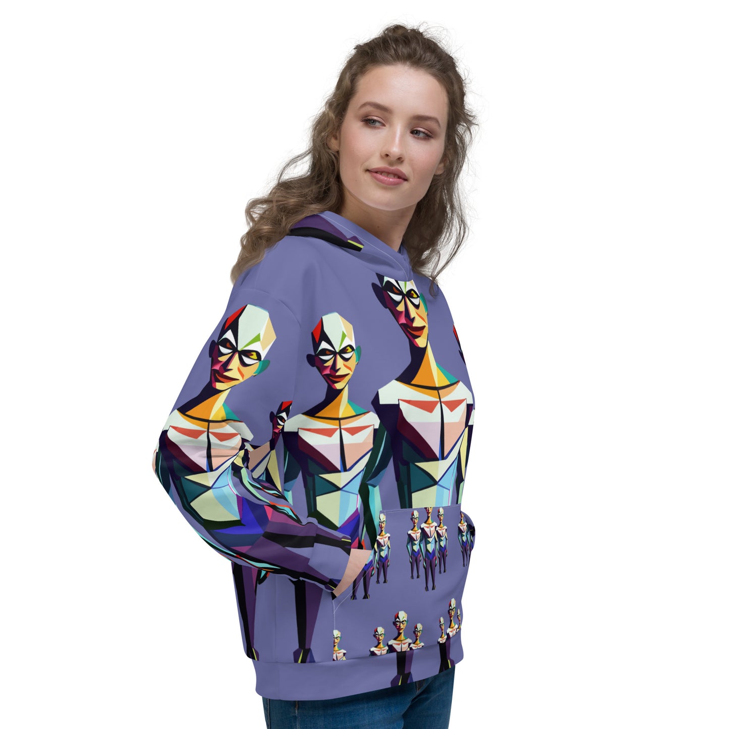 Unisex Hoodie Kukloso Space Faces No 2 - Free Shipping