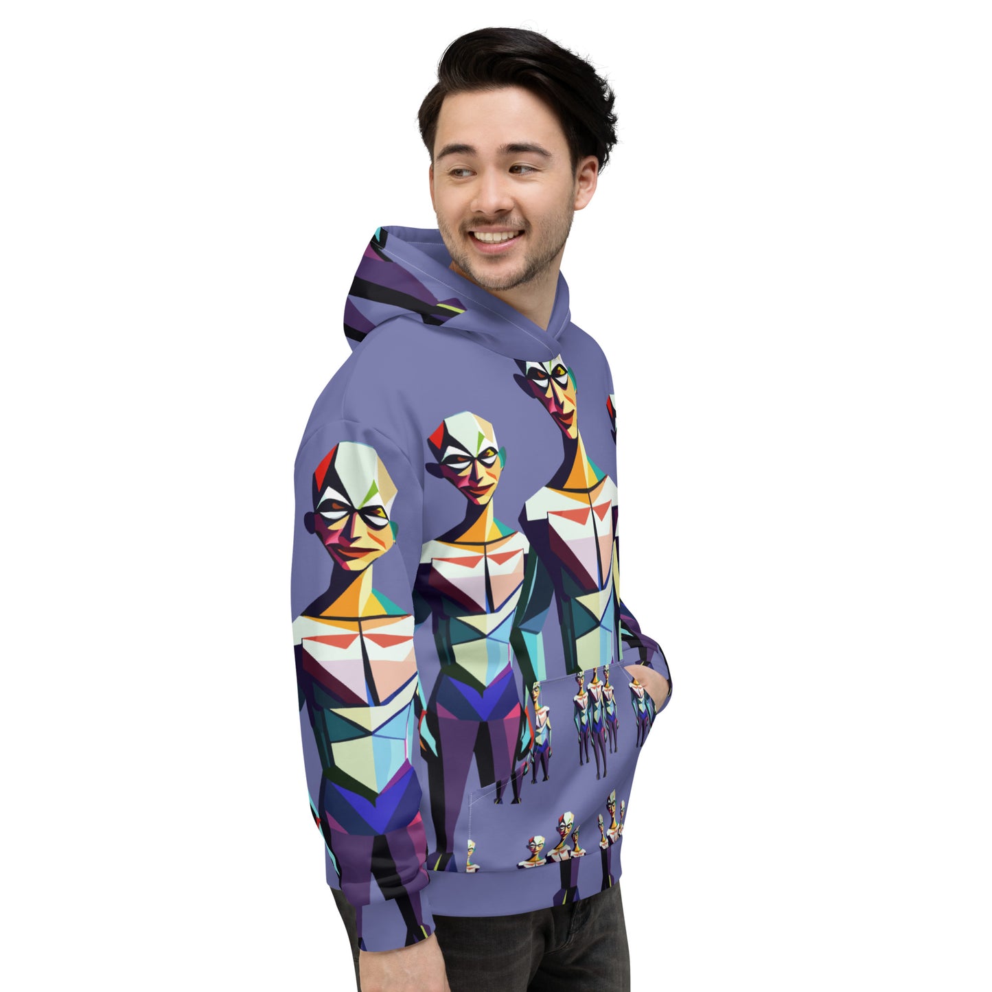Unisex Hoodie Kukloso Space Faces No 2 - Free Shipping