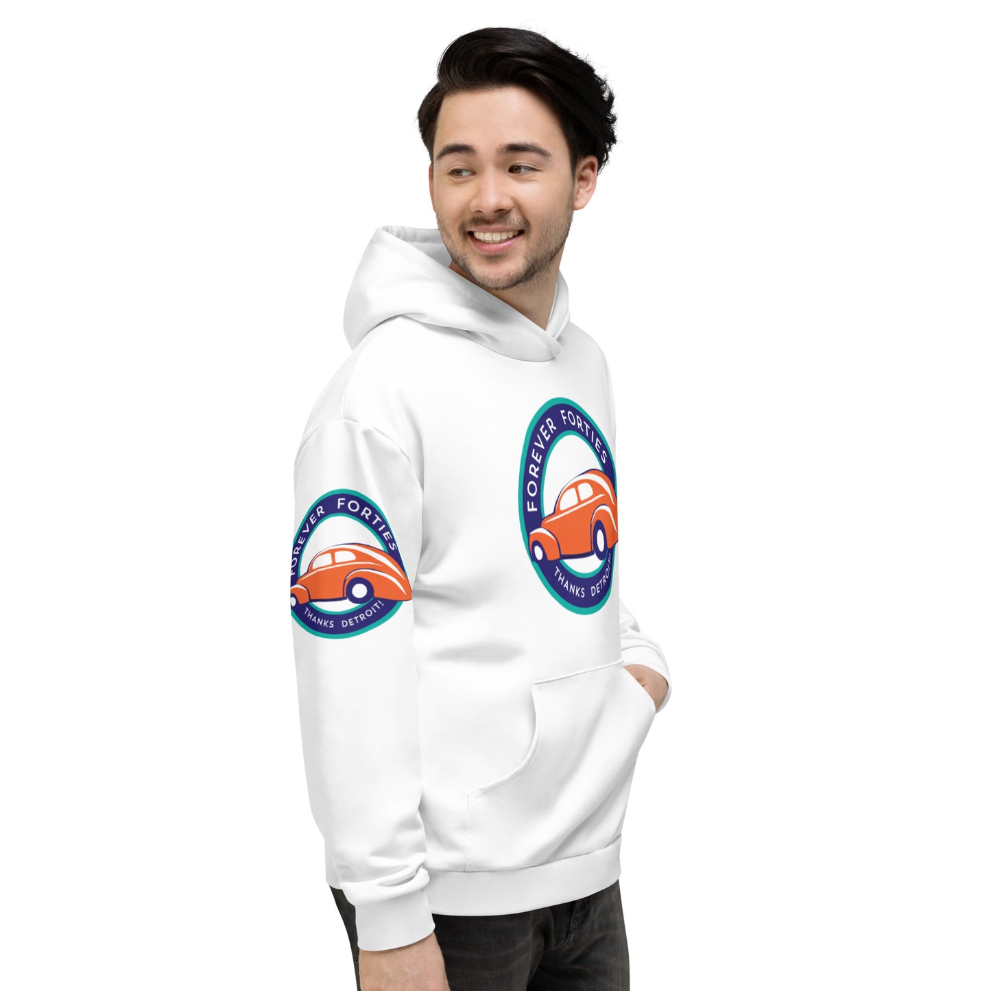 Unisex Hoodie Kukloso Forever Forties "Thanks Detroit" - Free Shipping