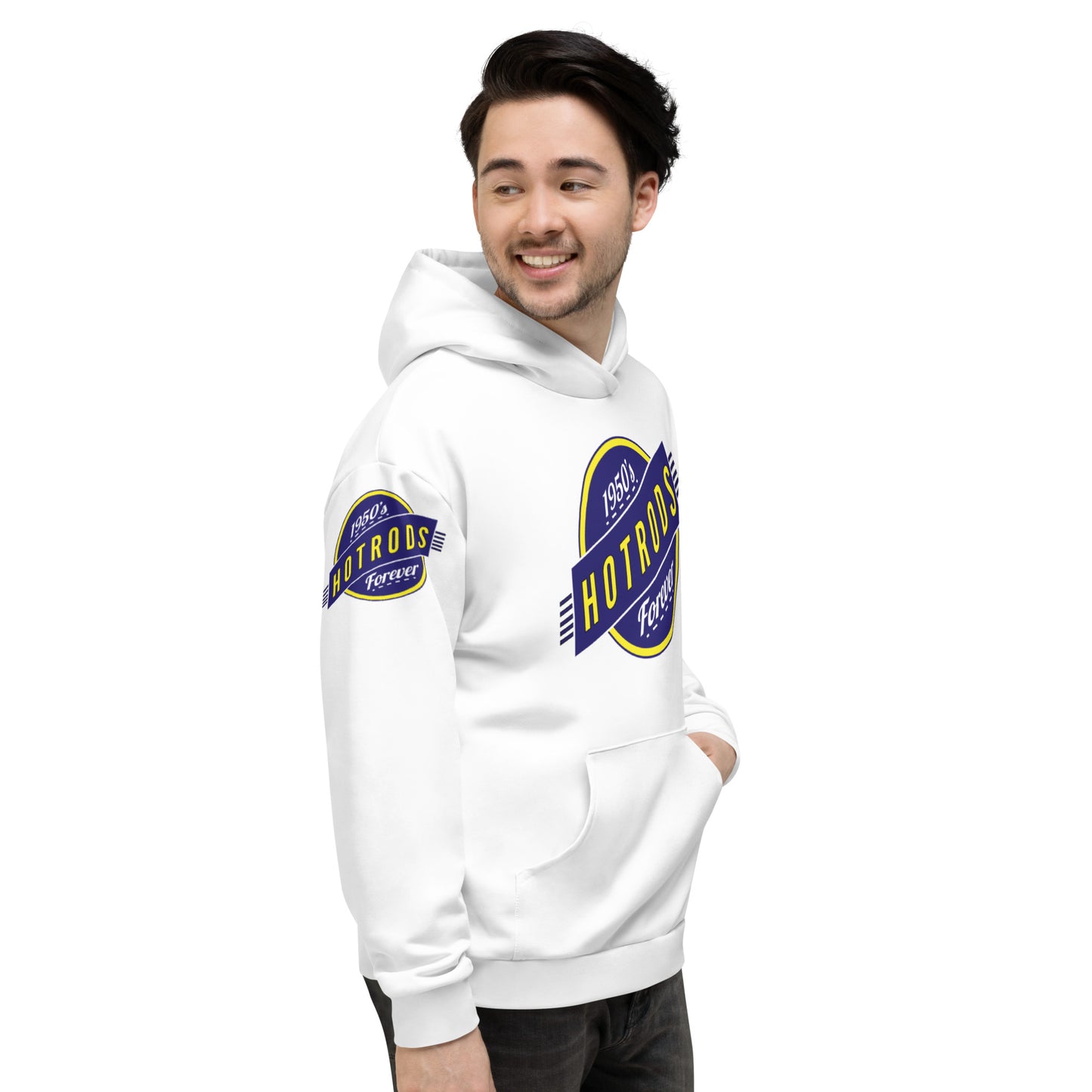 Unisex Hoodie Kukloso 1950's Hot Rods Forever No 2 - Free Shipping