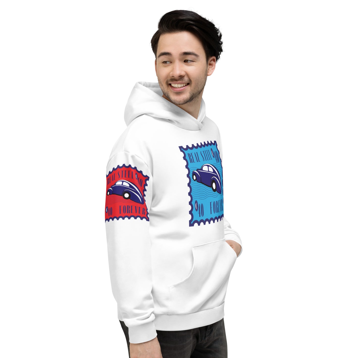 Unisex Hoodie Kukloso Real Steel Navy - Free Shipping